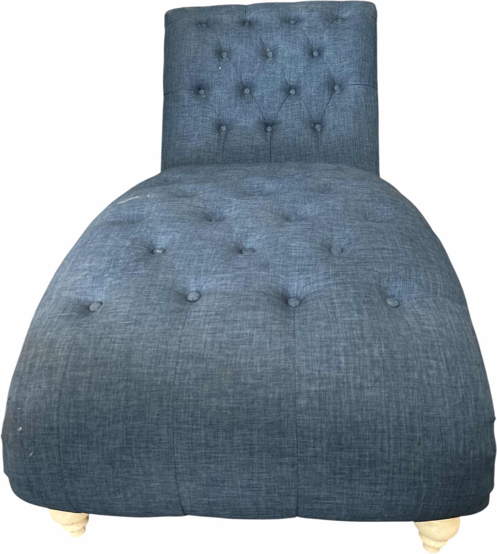Photo 1 of DENIM BLUE CHAISE LOUNGE WHITE LEGS 29“ x 63“ x H34“