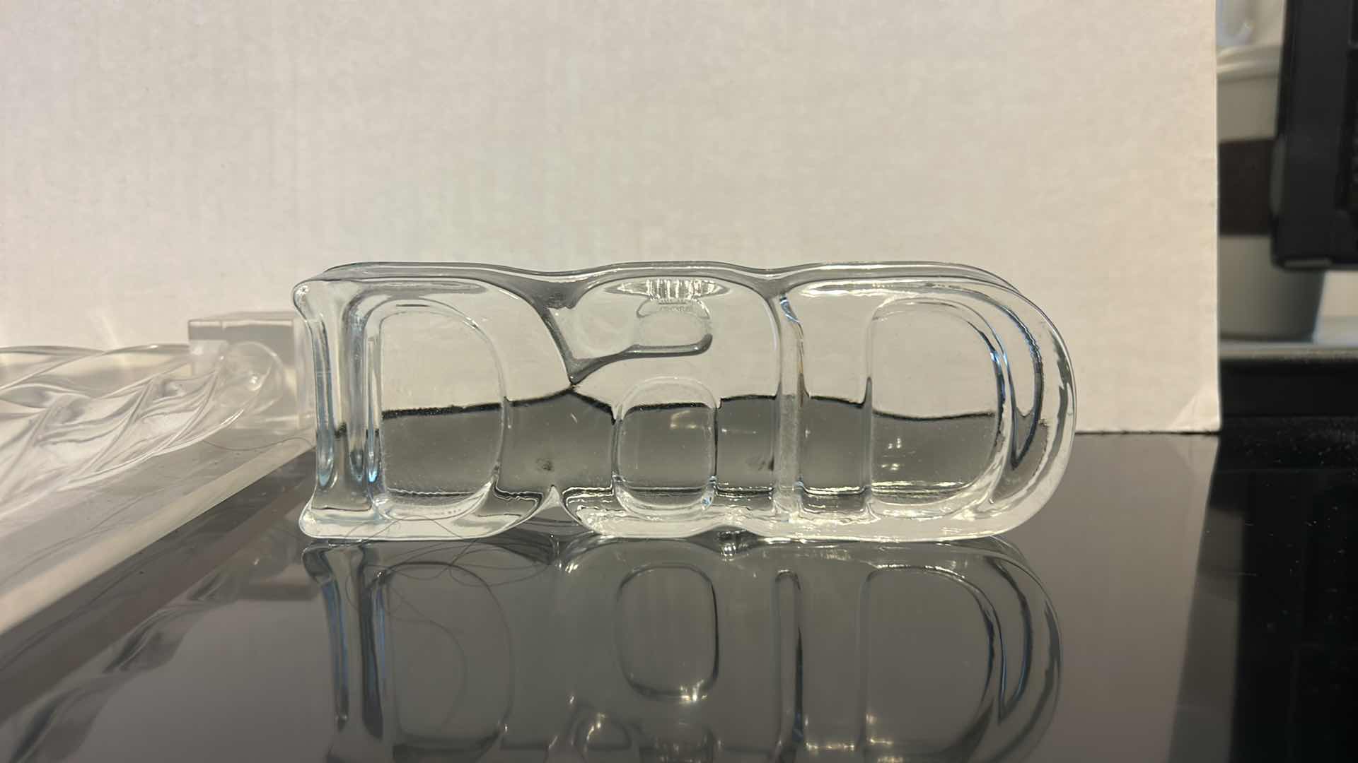 Photo 1 of ACRYLIC TRAY 17” x 12 1/4”, BOX AND GLASS DAD DECOR