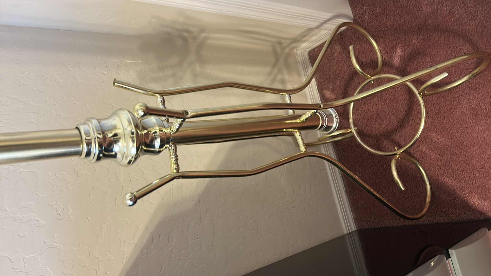 Photo 1 of GOLD METAL COAT/HAT RACK H70”