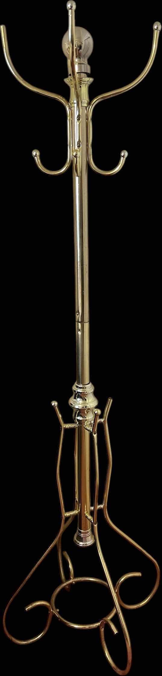 Photo 1 of GOLD METAL COAT/HAT RACK H70”