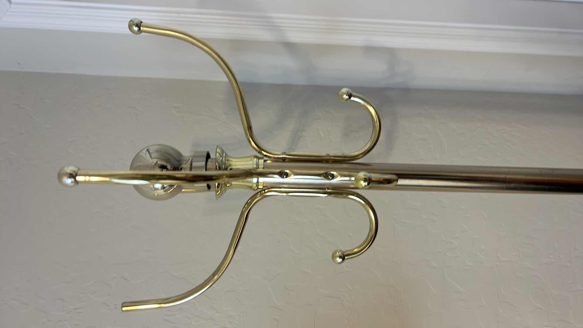 Photo 1 of GOLD METAL COAT/HAT RACK H70”