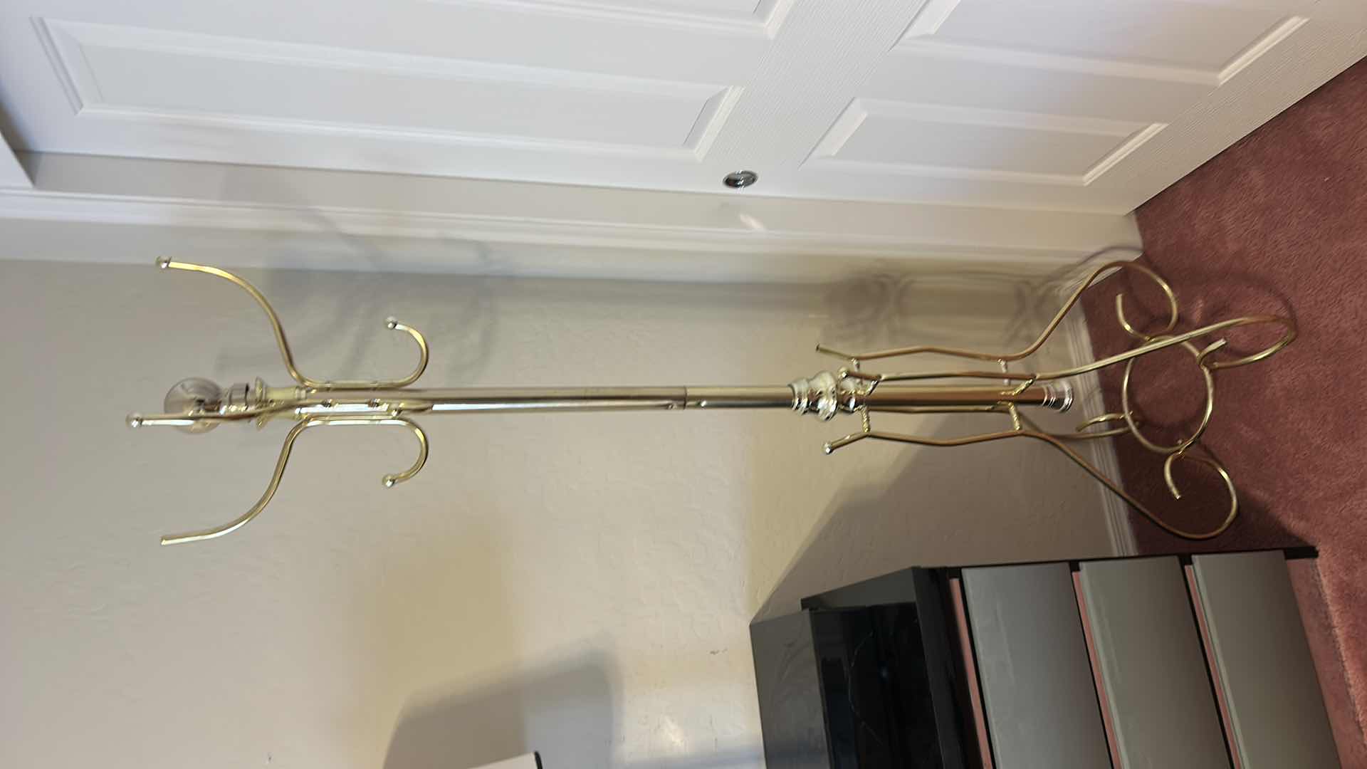 Photo 1 of GOLD METAL COAT/HAT RACK H70”