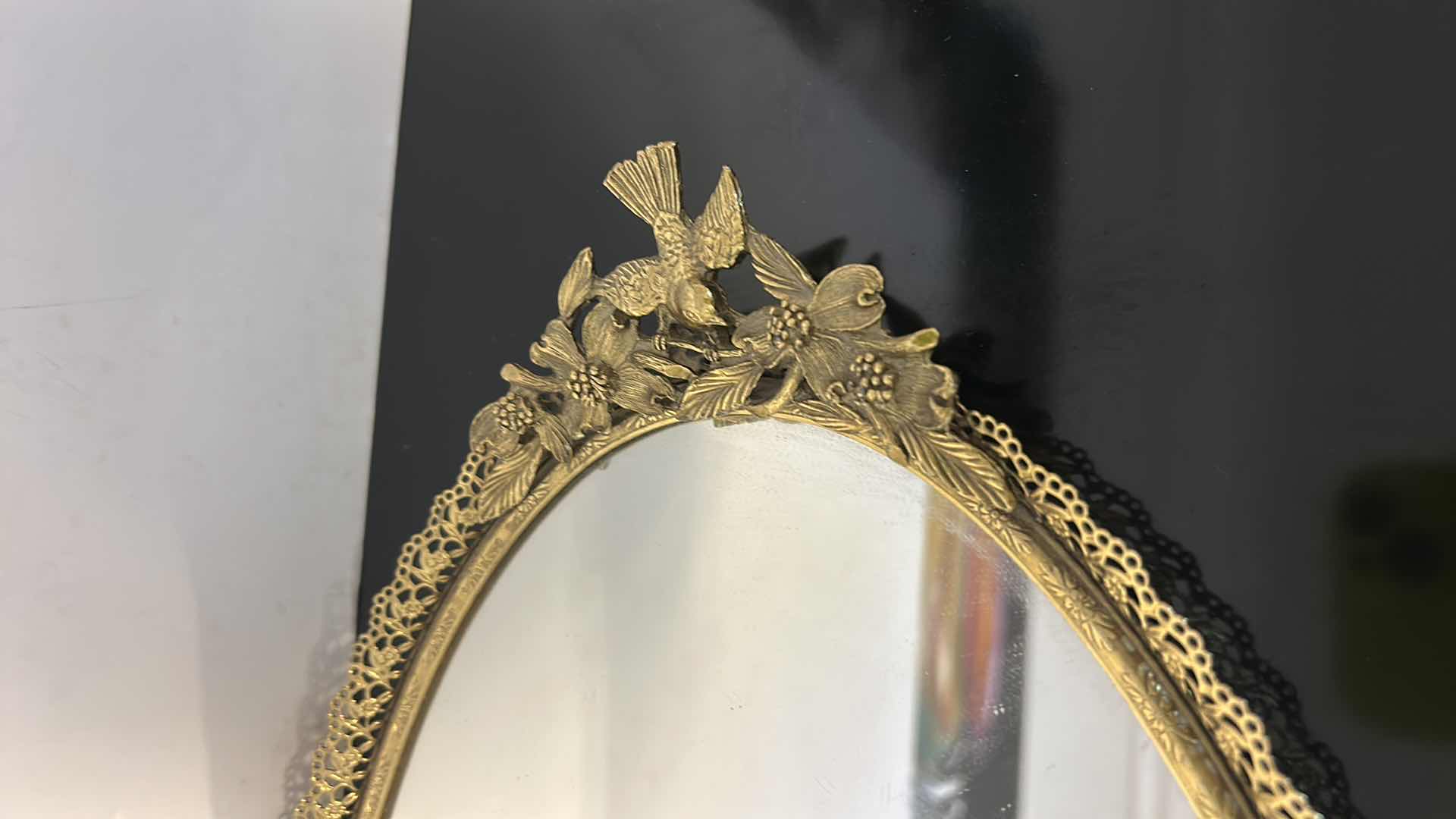 Photo 1 of VINTAGE MIRRORED PERFUME TRAY 18” x 9 1/2”