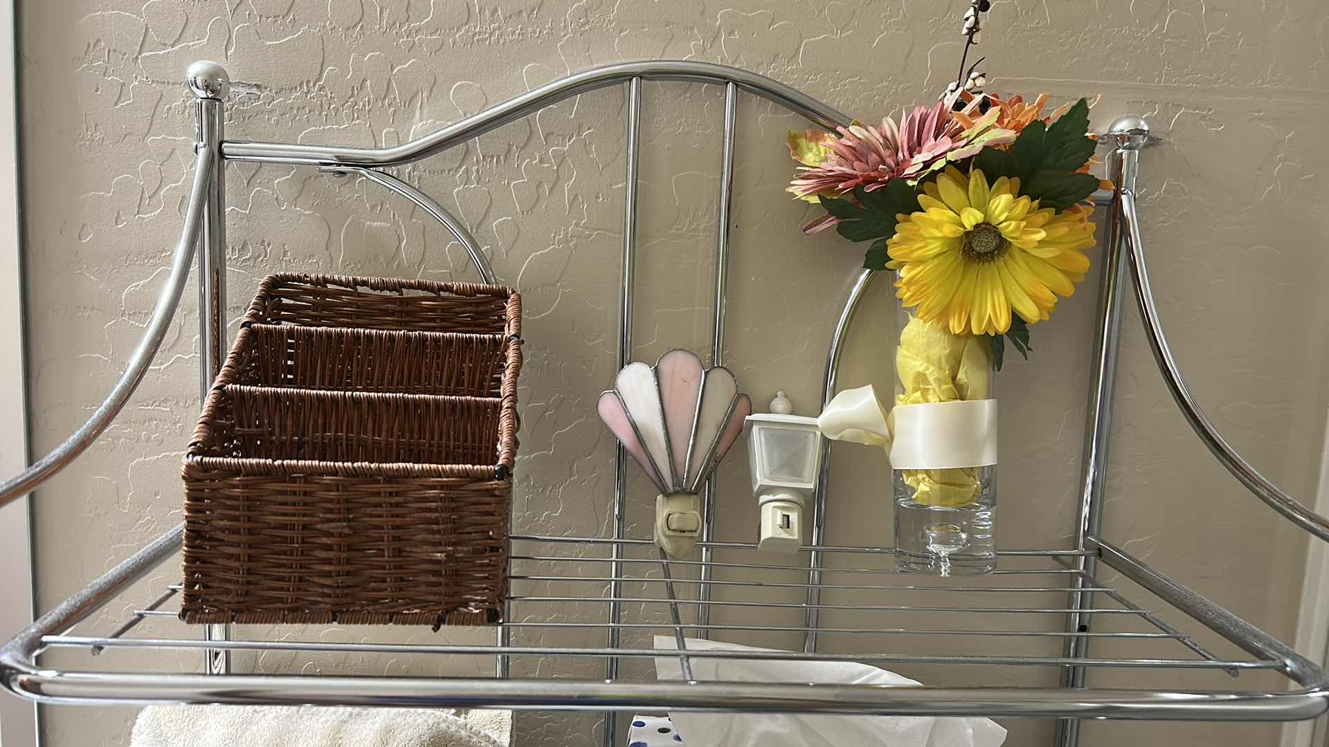 Photo 1 of SILVER OVER THE TOILET SHELVING UNIT AND ACCESSORIES 23 1/2“ x 10 1/2“ x H67“