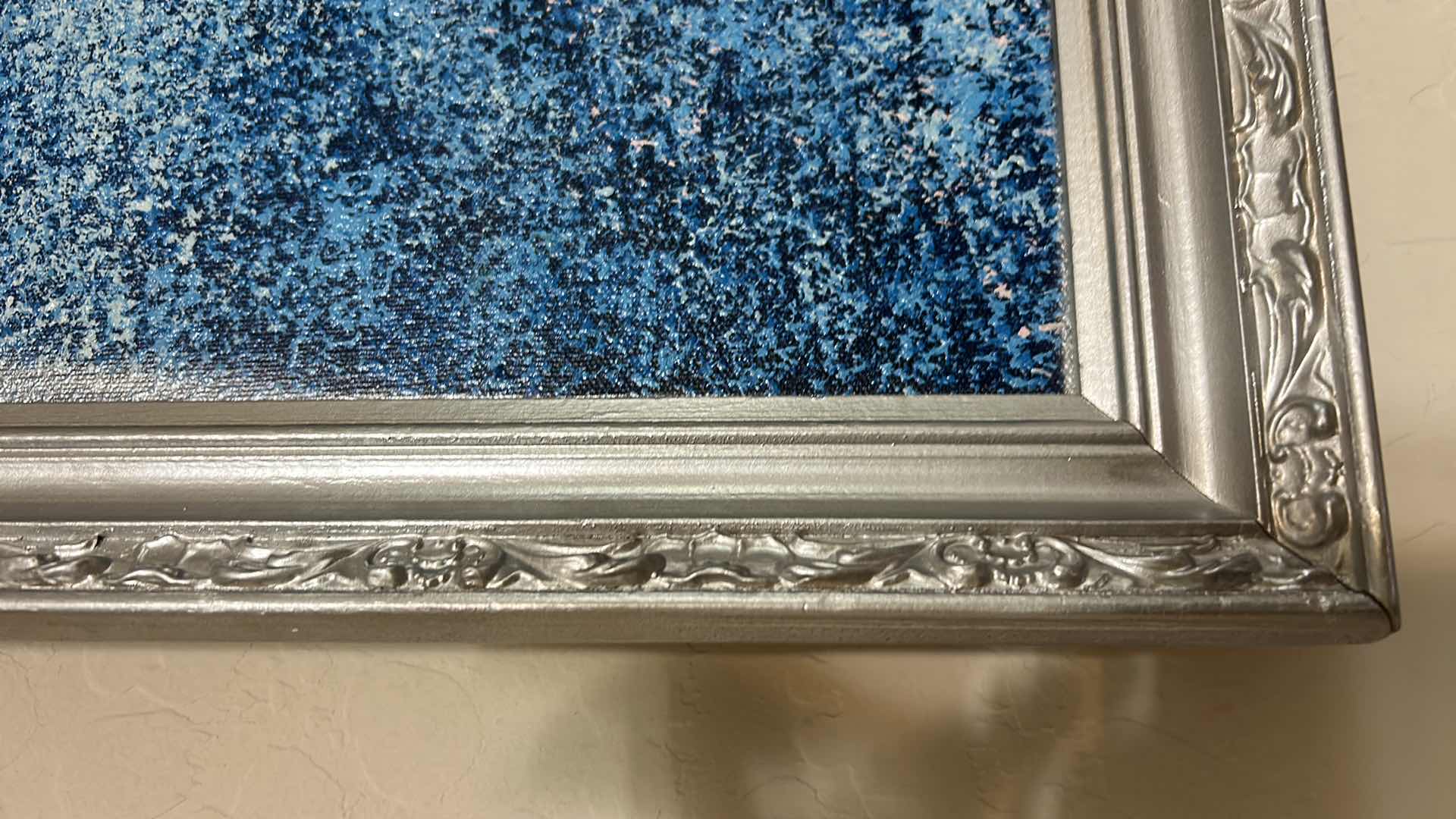 Photo 1 of WOOD SILVER TONE FRAMED OIL ON CANVAS SIGNED ARTWORK 39” x H27”