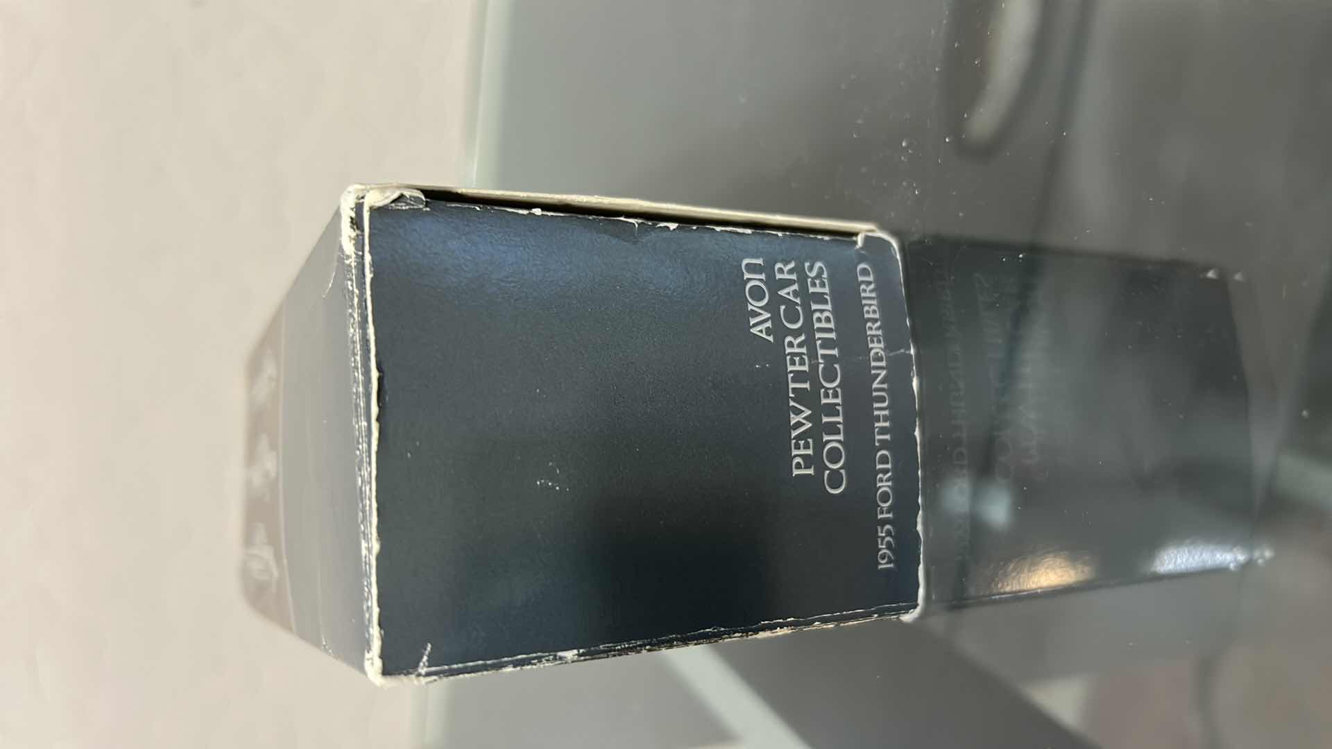 Photo 1 of VINTAGE AVON MOTOR TREND COLLECTIBLE MINIATURE CAR - PEWTER 1955 FORD THUNDERBIRD