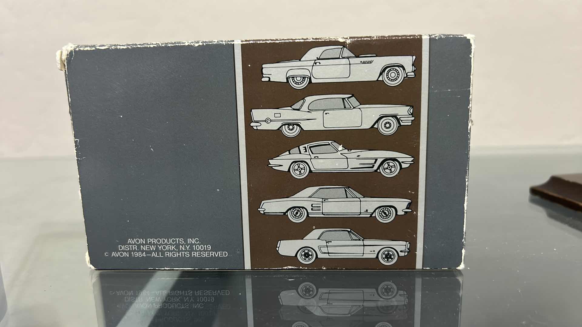 Photo 1 of VINTAGE AVON MOTOR TREND COLLECTIBLE MINIATURE CAR - PEWTER 1955 FORD THUNDERBIRD