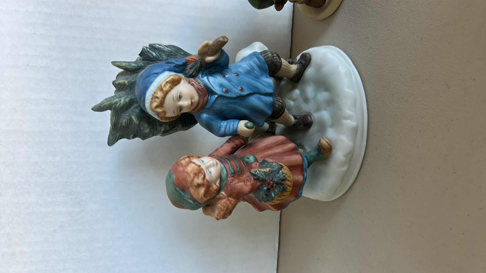 Photo 1 of 2 PORCELAIN FIGURINES (TALLEST H 6”)