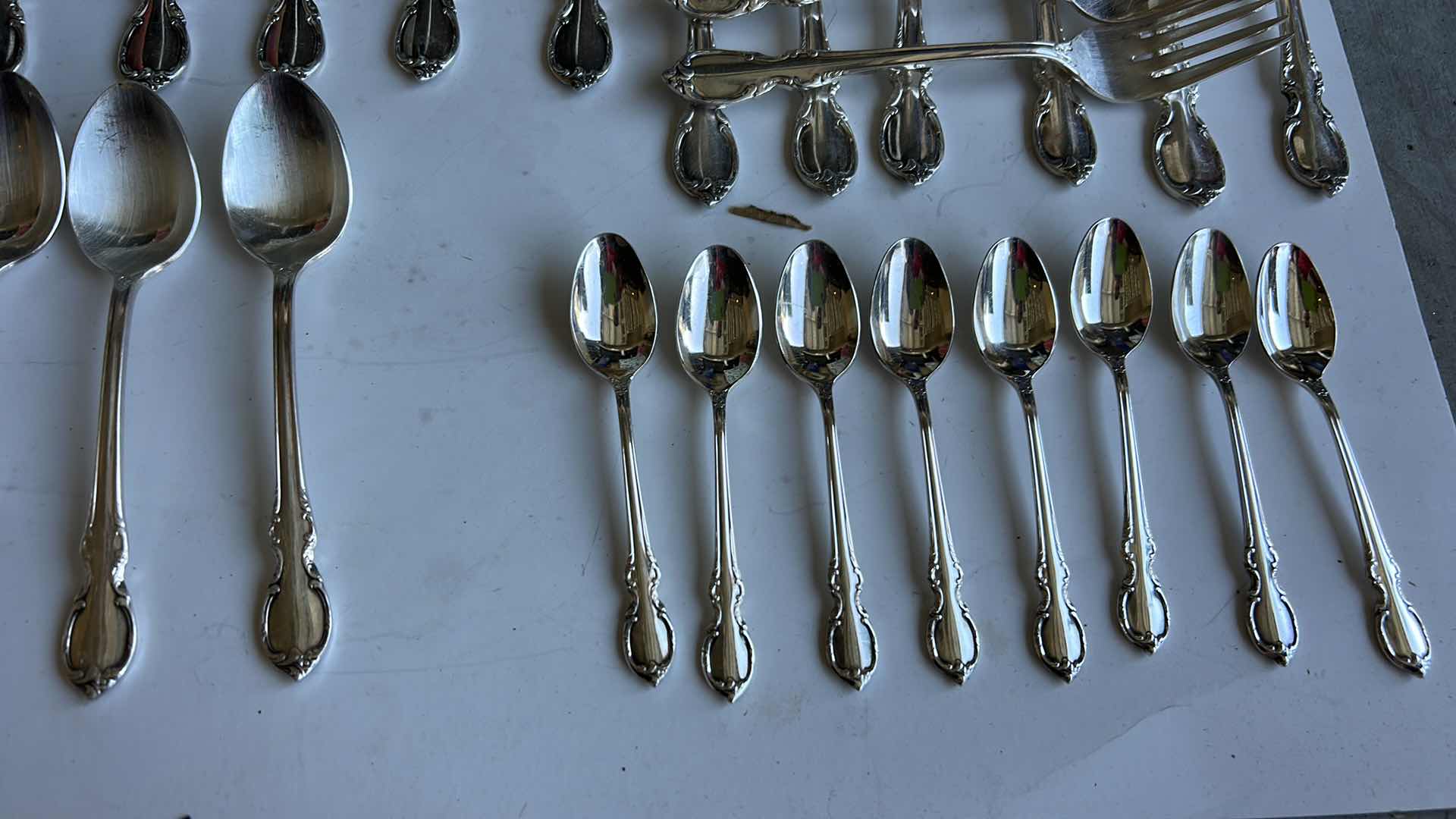Photo 1 of 77 PCS INTERNATIONAL SILVER PLATE SERVING UTENSILS