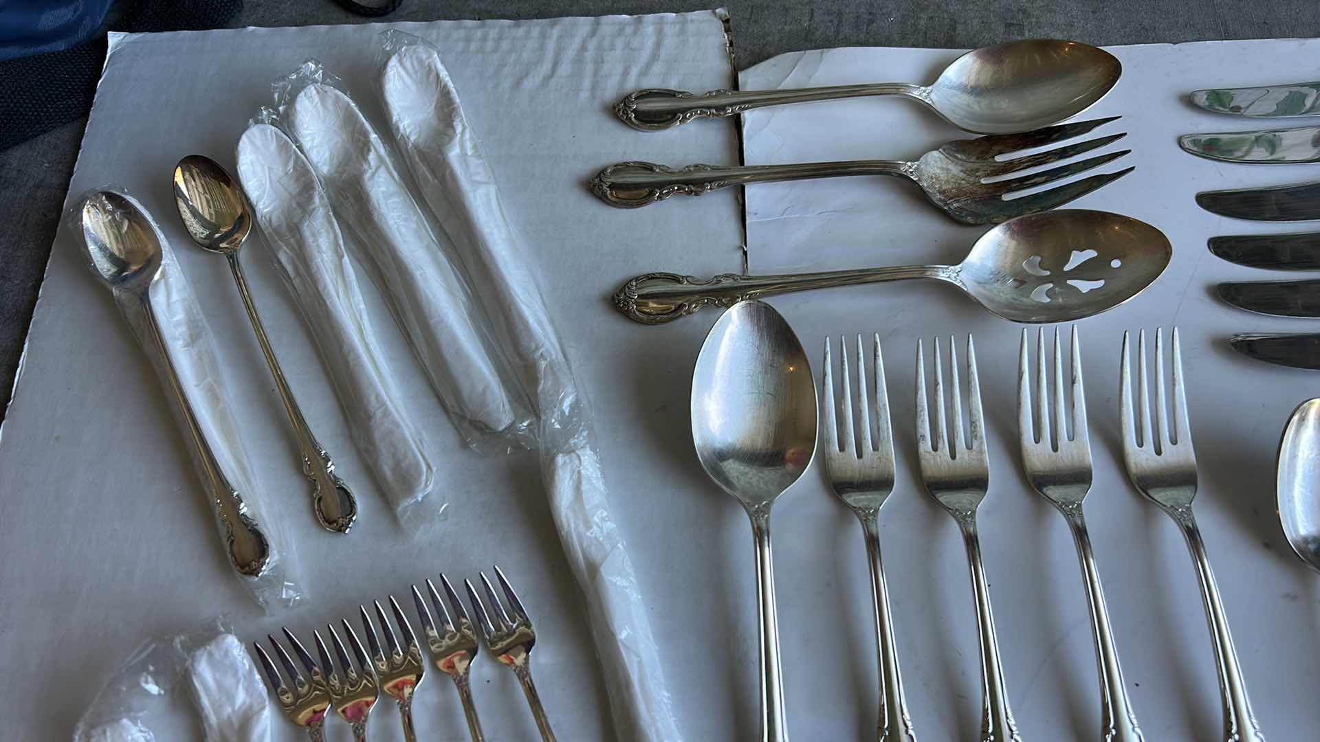 Photo 1 of 77 PCS INTERNATIONAL SILVER PLATE SERVING UTENSILS