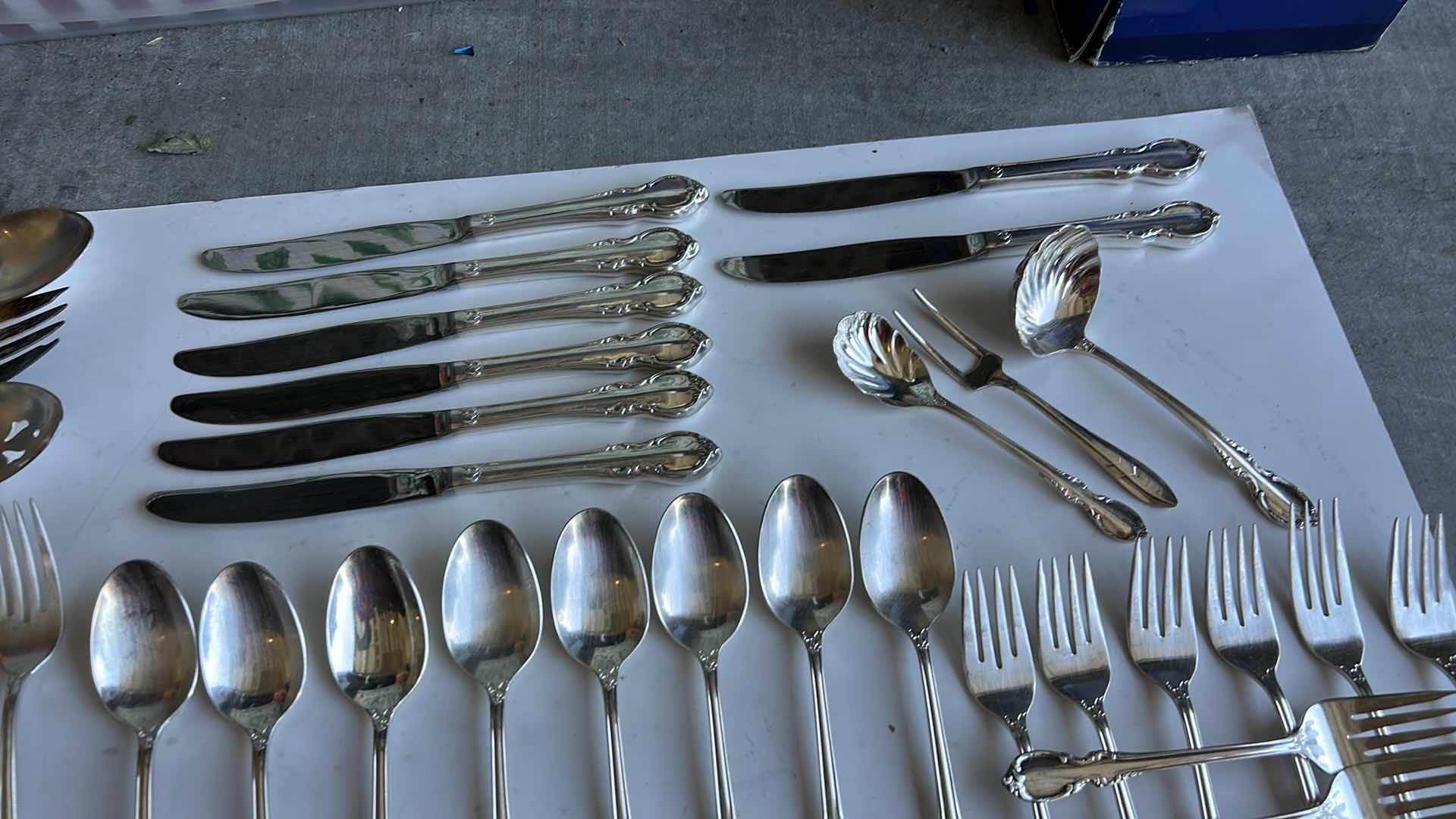 Photo 1 of 77 PCS INTERNATIONAL SILVER PLATE SERVING UTENSILS