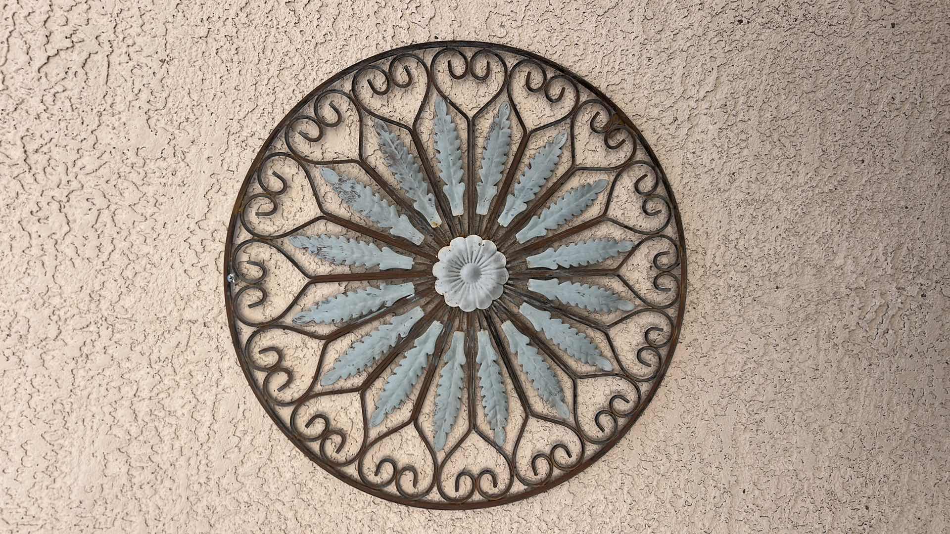 Photo 1 of 2 ROUND METAL WALL SCULPTURES 20”