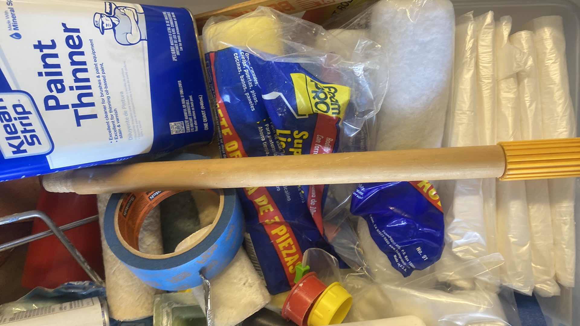 Photo 1 of TOTE & BUCKET IF PAINT SUPPLIES