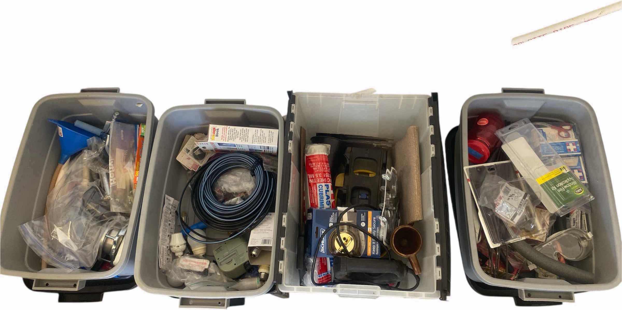 Photo 1 of 4 TOTES MISC GARAGE & HOUSEHOLD ITEMS