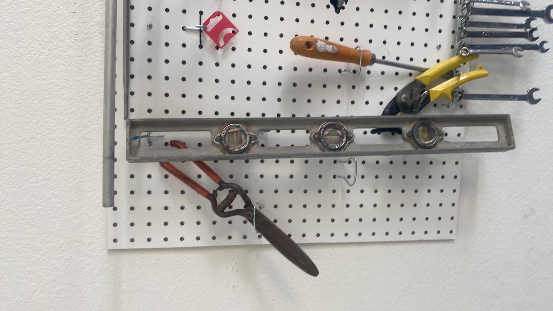 Photo 1 of TOOLS ON PEGBOARD
