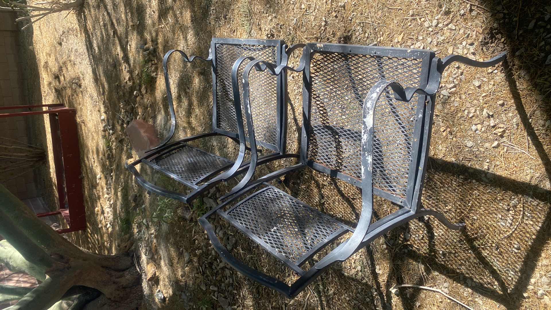 Photo 1 of 2 HEAVY METAL PATIO CHAIRS