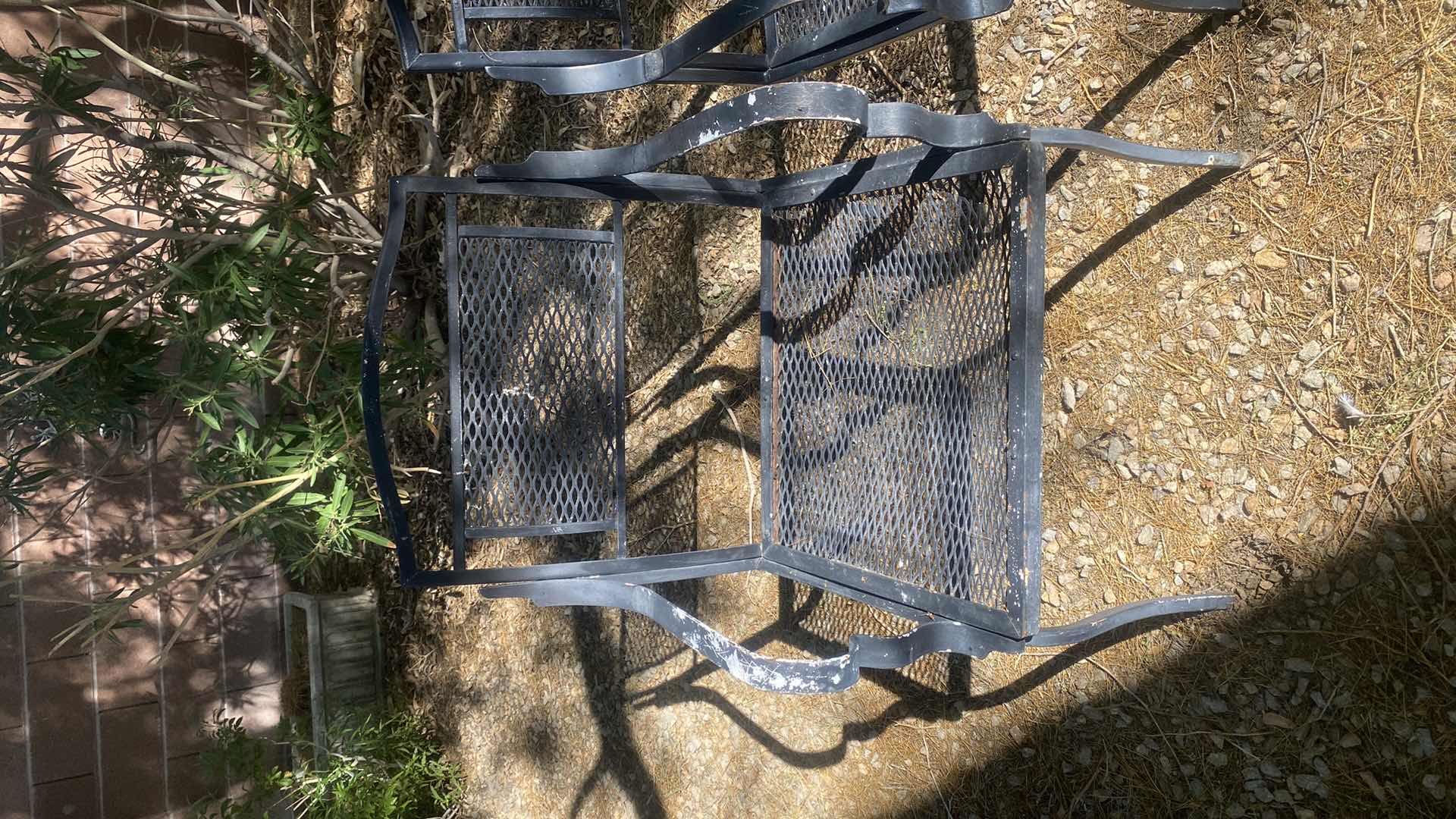 Photo 1 of 2 HEAVY METAL PATIO CHAIRS