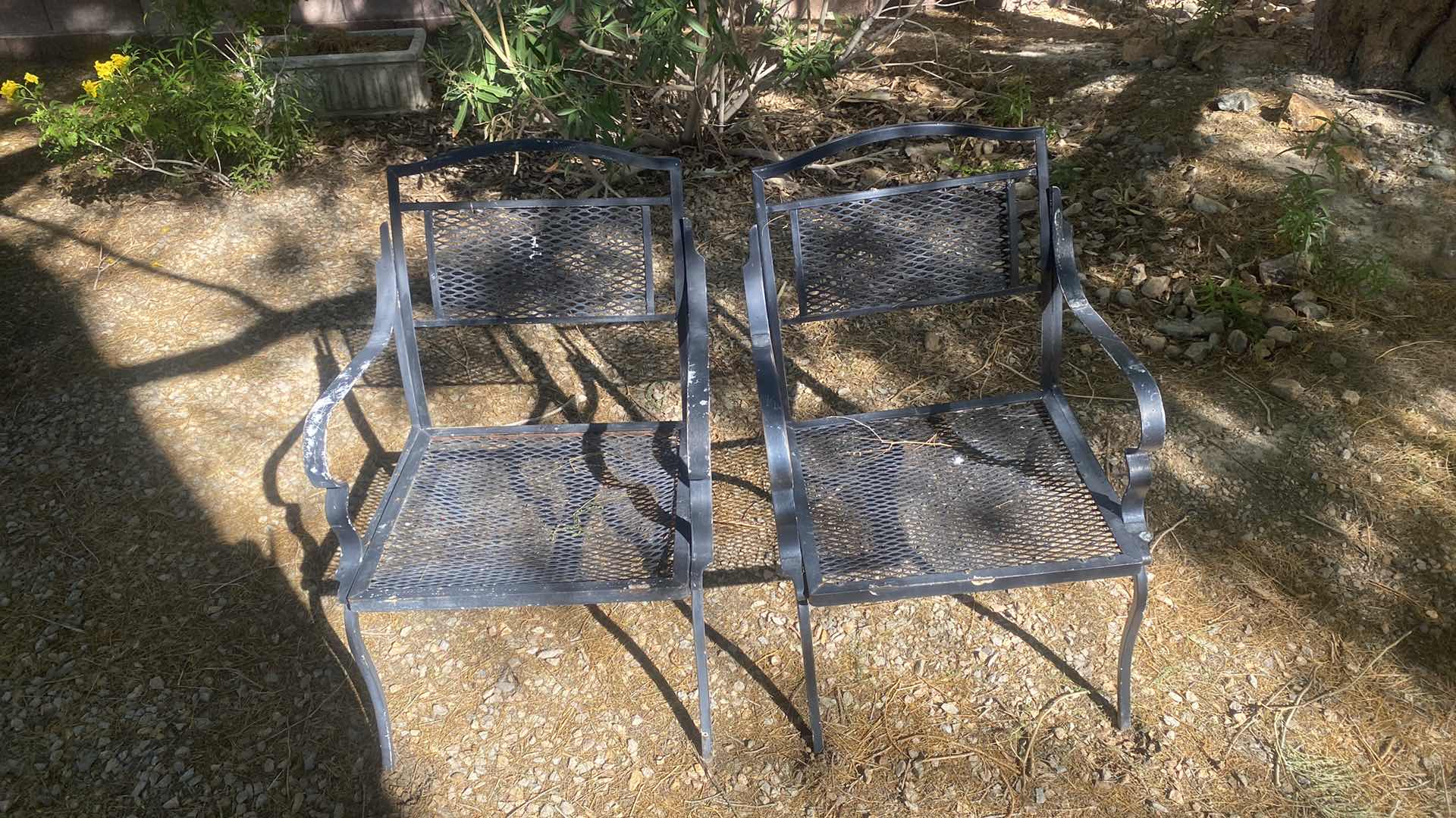 Photo 1 of 2 HEAVY METAL PATIO CHAIRS