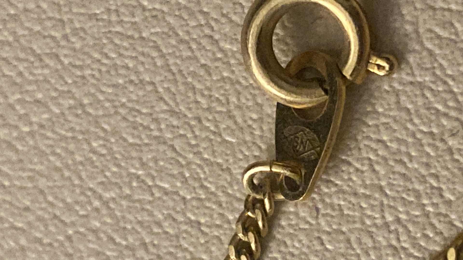 Photo 1 of 14K GOLD FILLED 18” CHAIN WITH LUTHER ROSE, CHAIN WEIGHS 2.88g