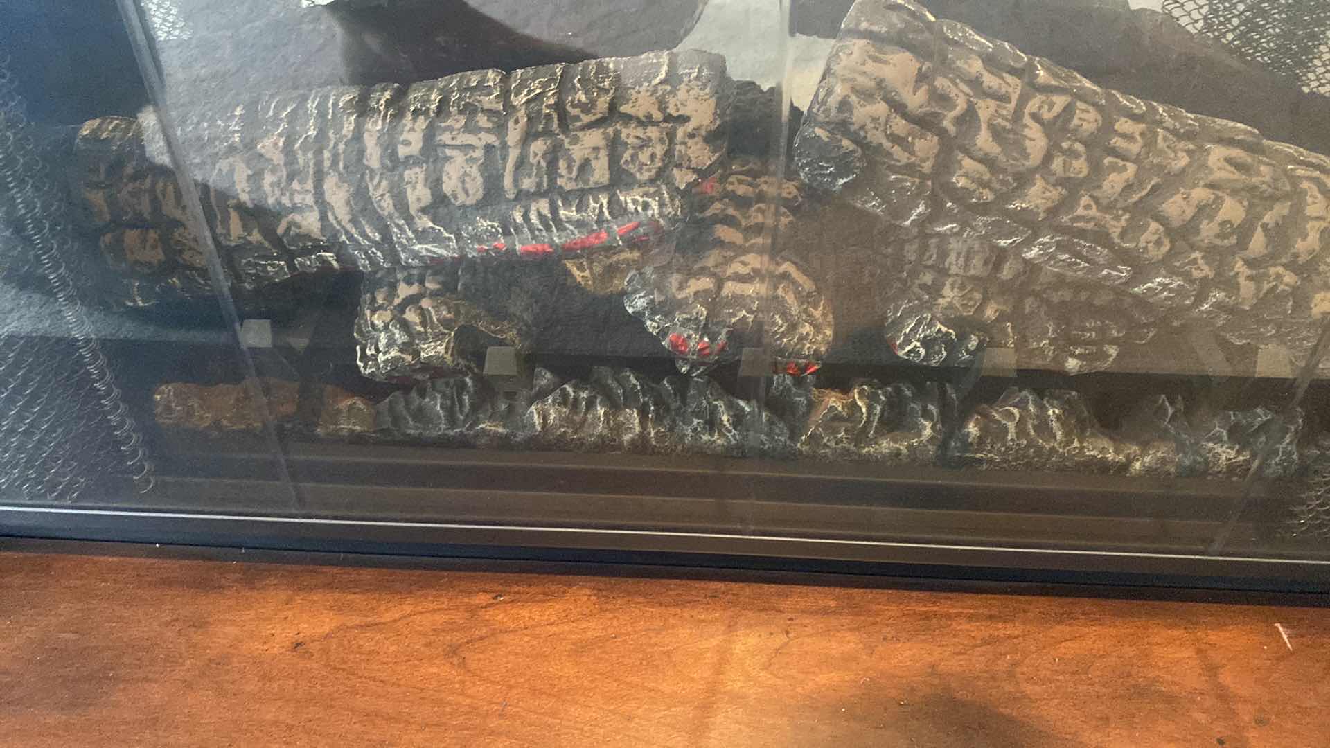 Photo 1 of SYMPHONY ELECTRIC FIREPLACE IN WOOD CABINET WITH ACANTHUS LEAF DETAIL (WITH MANUAL, TURNS ON, 2 REMOTES 64“ x 21“ H 48”