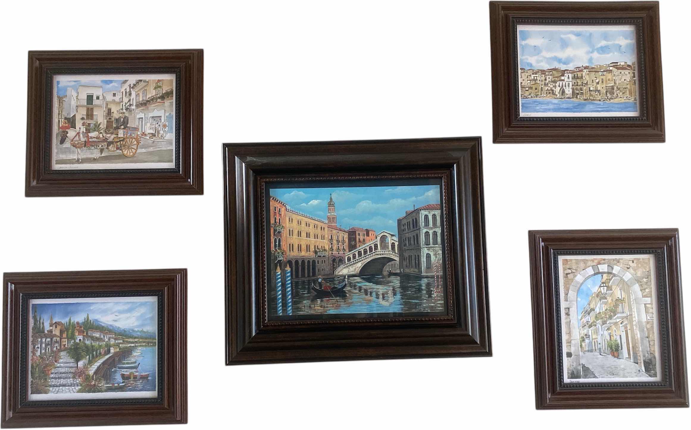 Photo 1 of 5-FRAMED ARCHITECTURAL  PRINTS ARTWORK LARGEST 19 1/2” x 16 1/2”