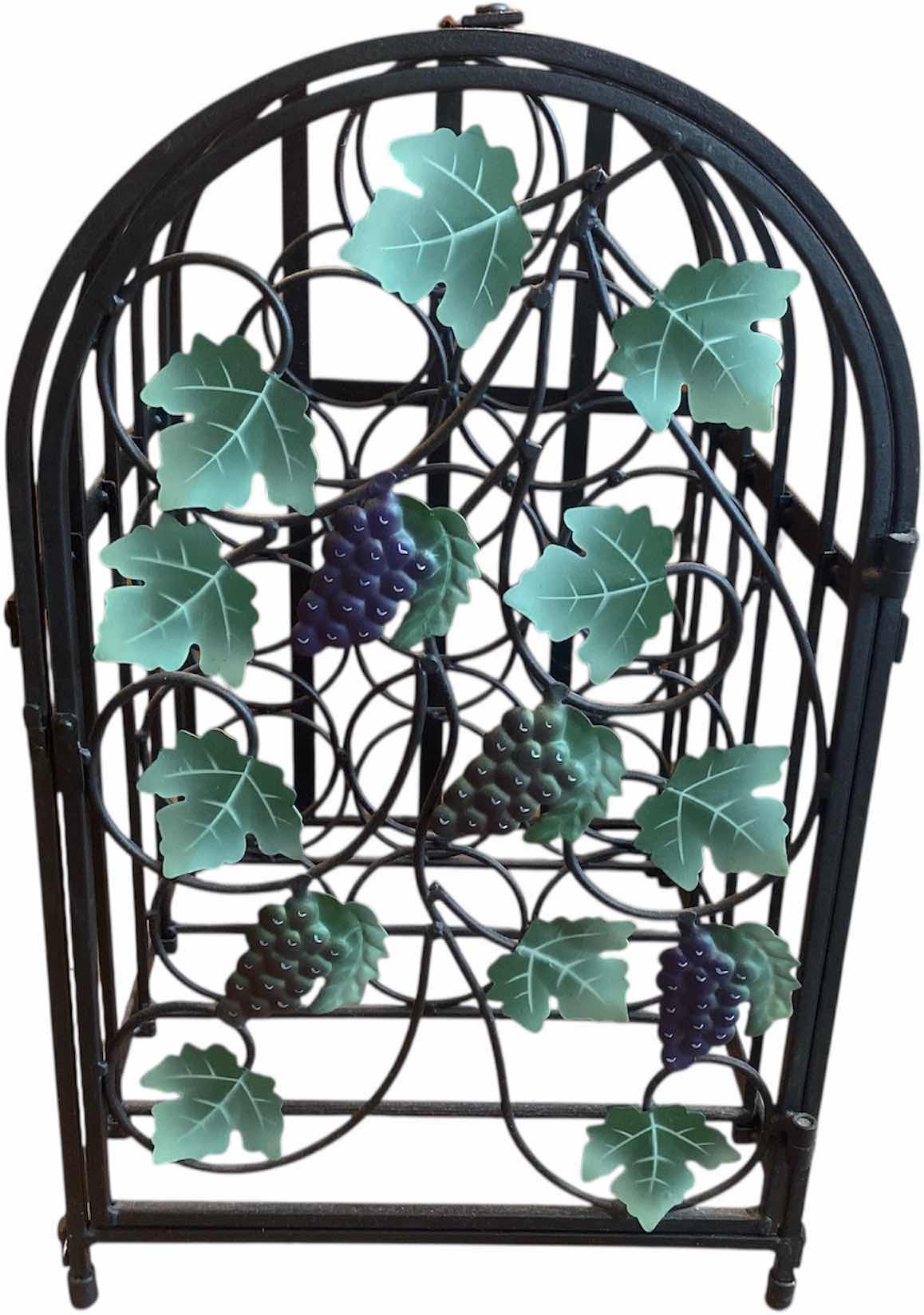 Photo 1 of 12 BOTTLES METAL WINE HOLDER 12“ x 14“ H20”