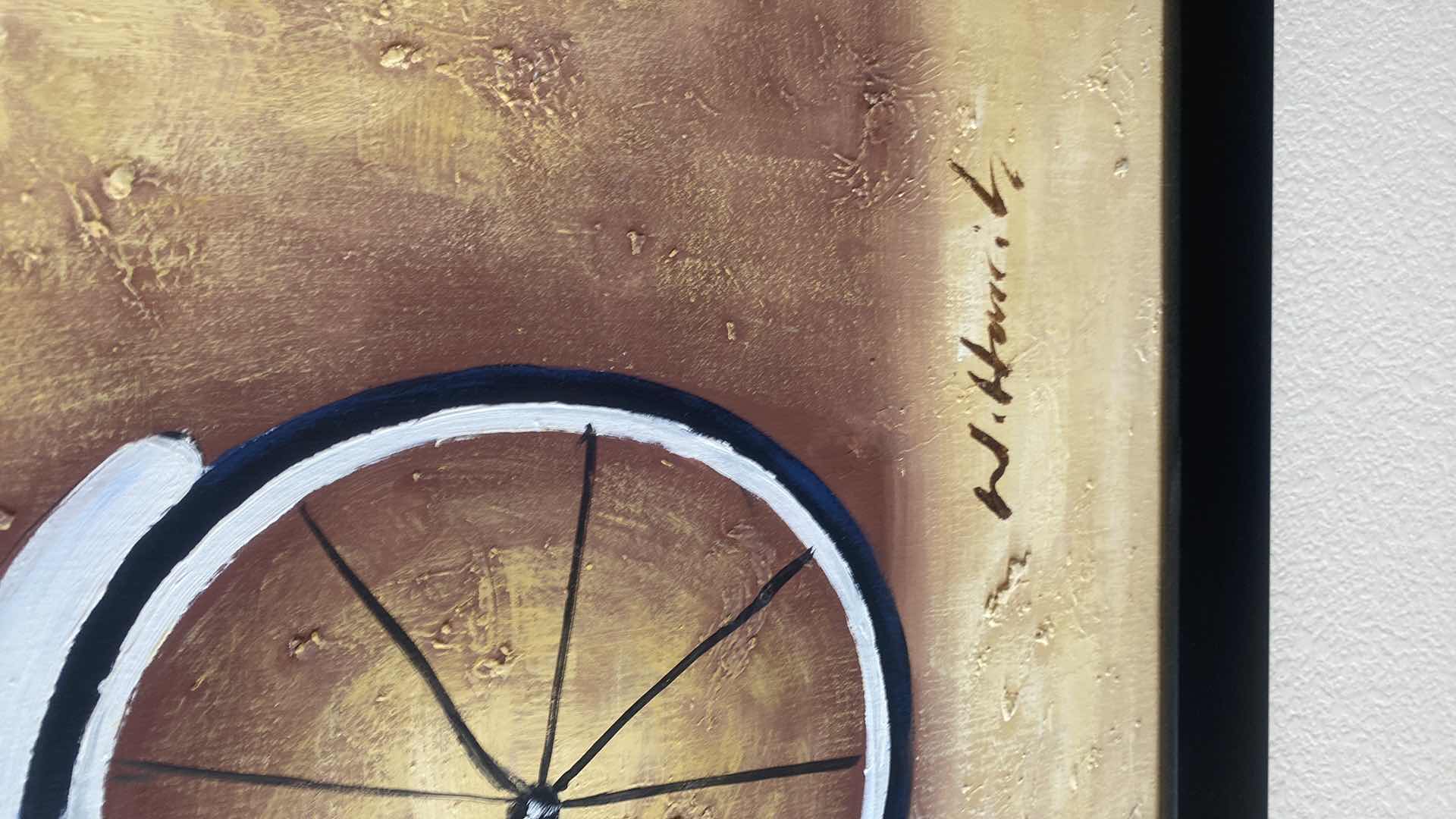 Photo 1 of FRAMED CHEF PRINT ON CANVAS SIGNED ARTWORK 39 1/2” x 51”