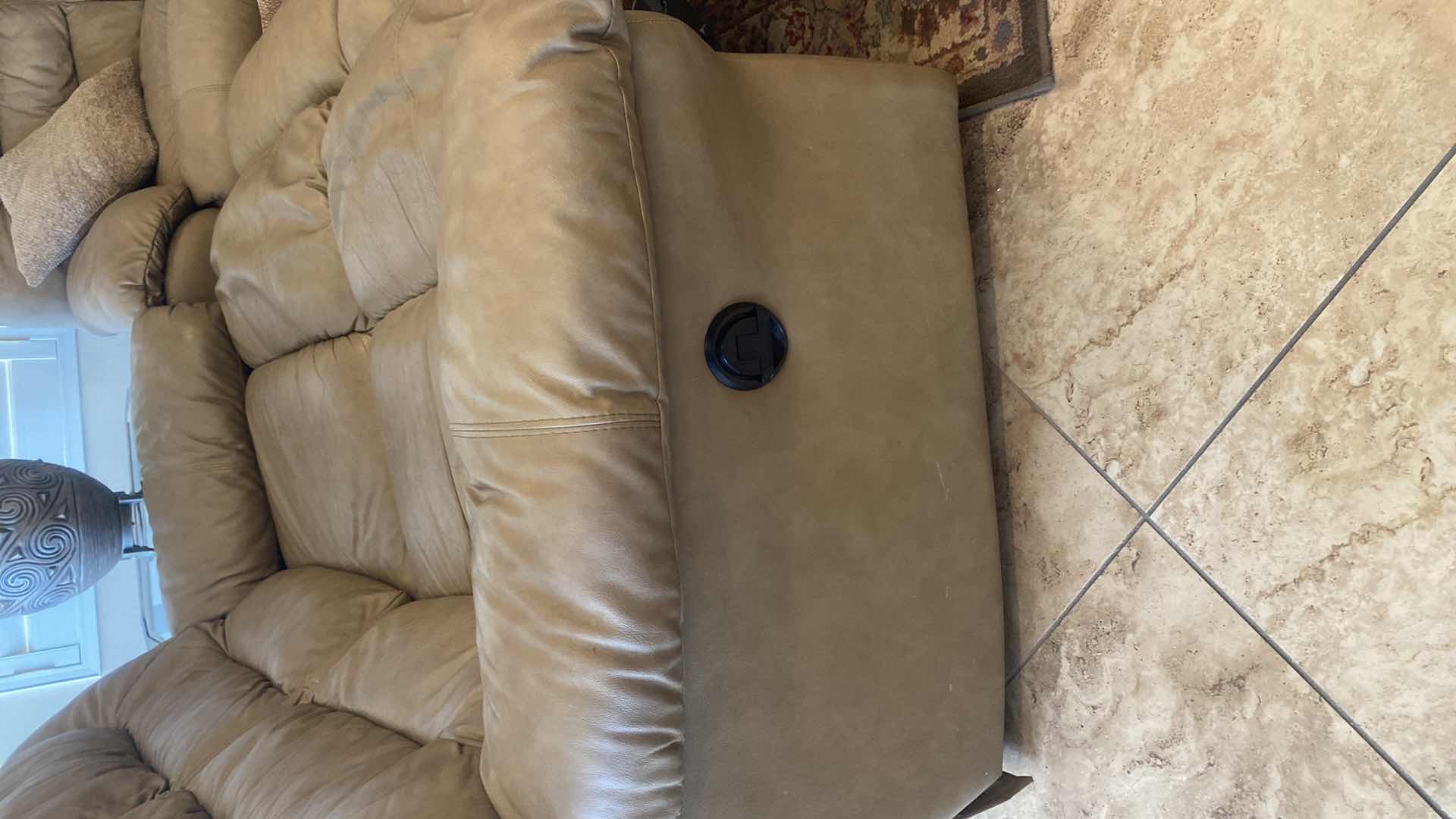 Photo 1 of 66” BONDED LEATHER LOVE SEAT WITH MANUAL RECLINE (SOFA available also, sold separately)