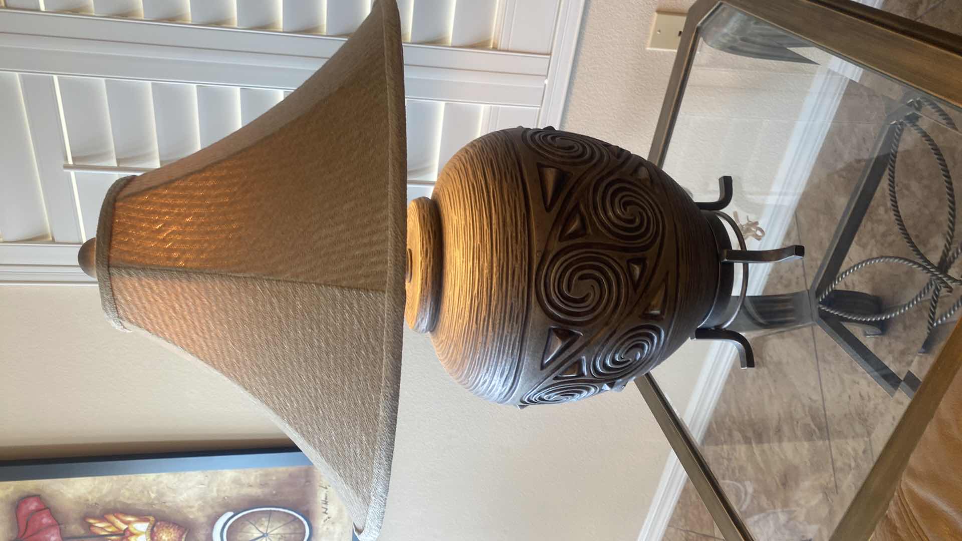 Photo 1 of HEAVY TABLE LAMP H30”