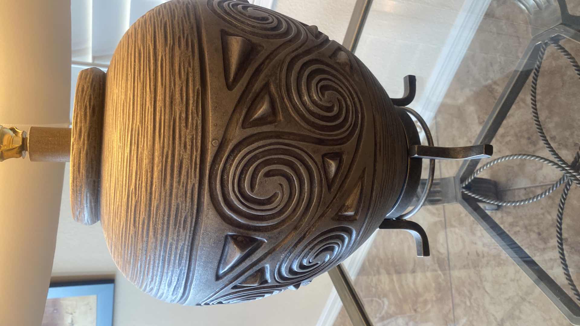 Photo 1 of HEAVY TABLE LAMP H30”