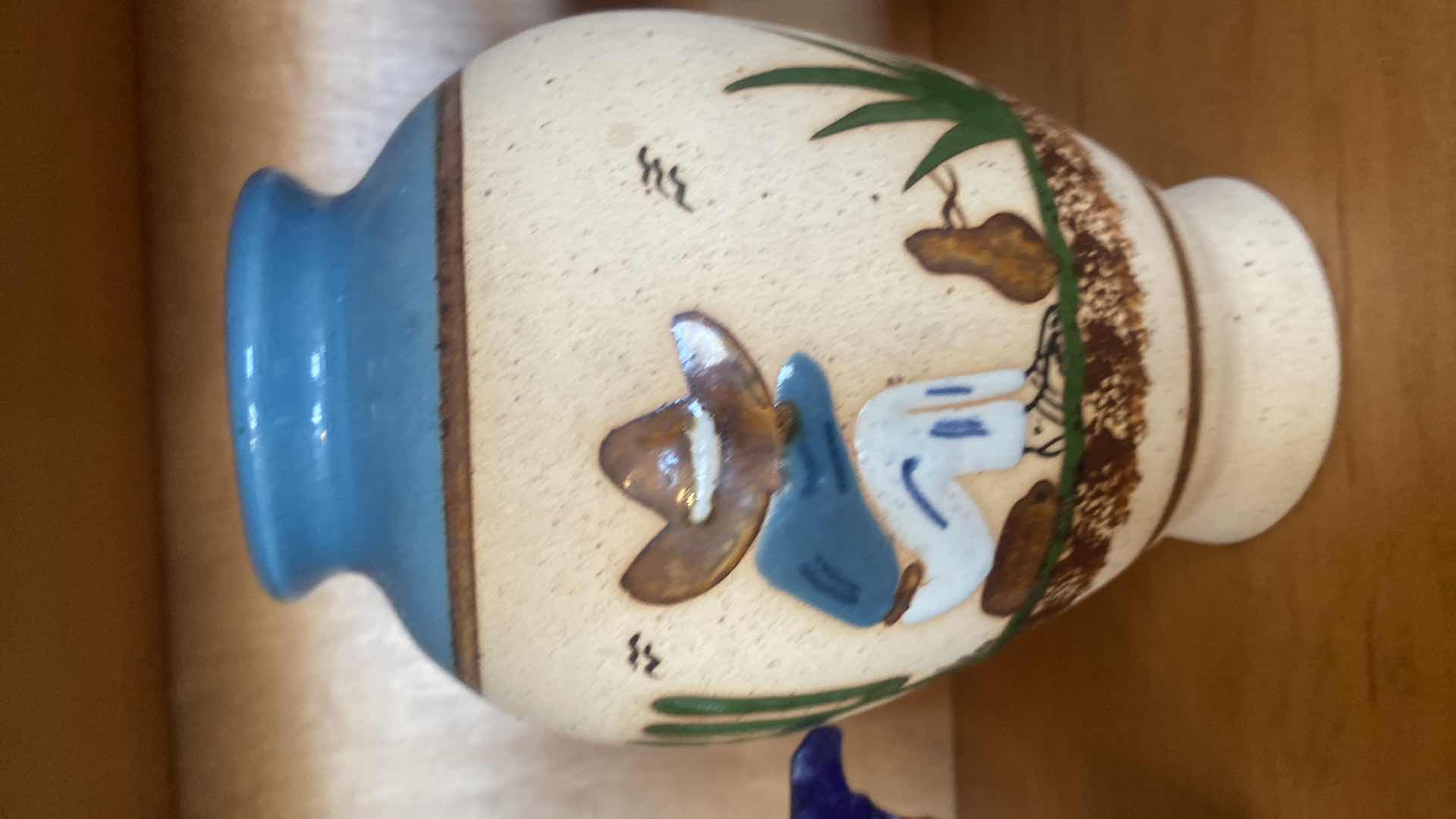 Photo 1 of 3-SANDSTONE POTTERY AND METAL ANIMALS LARGEST 8” x 8”