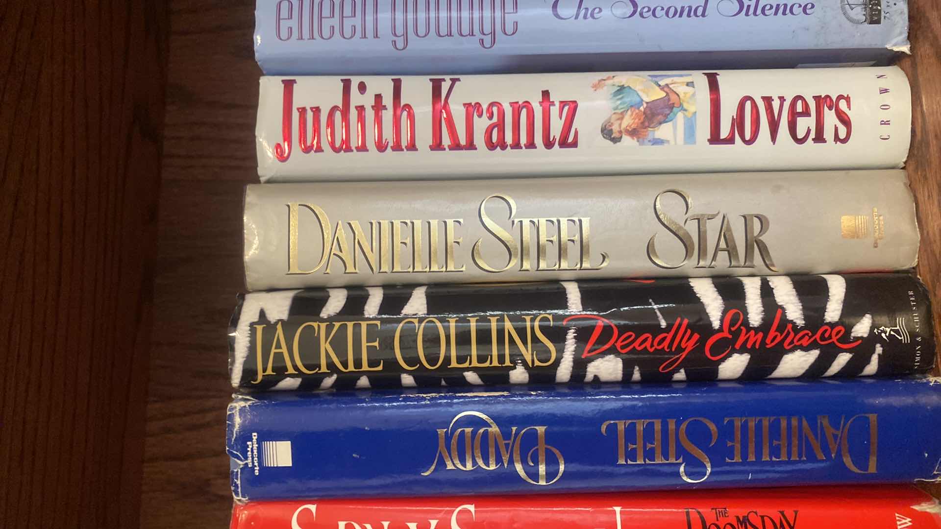 Photo 1 of SHELF OF HARDBOUND BOOKS - NOVELS