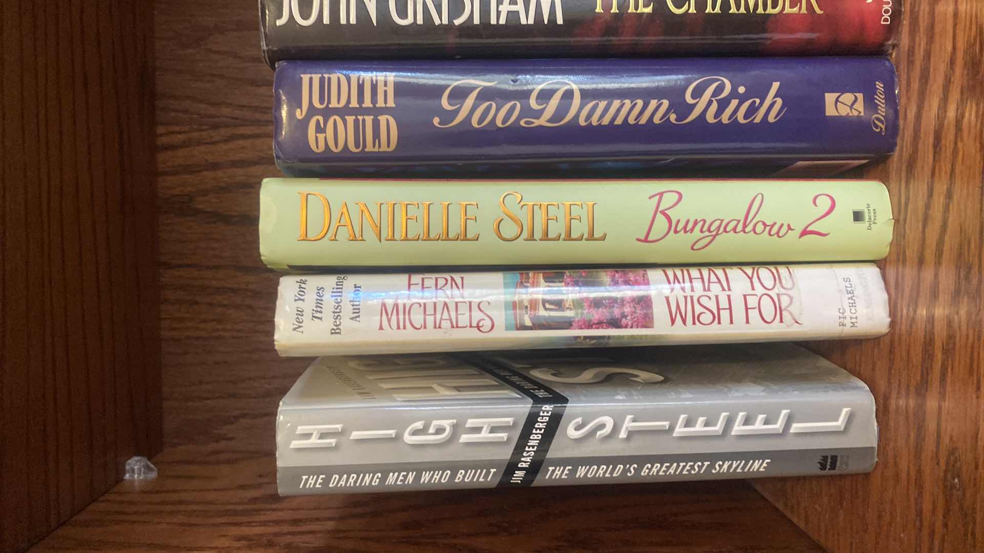 Photo 1 of SHELF OF HARDBOUND BOOKS - NOVELS