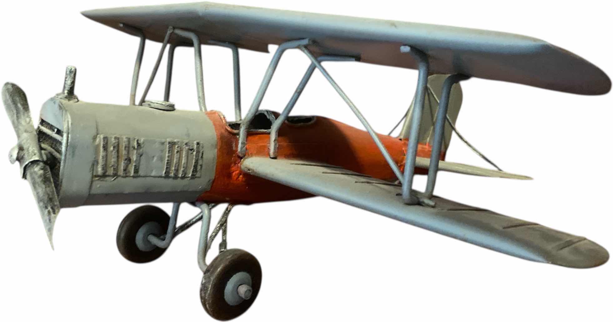 Photo 1 of METAL RED BARON WORLD WAR 1 PLANE 12” x 5 1/2”