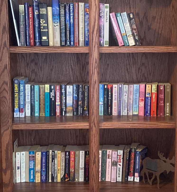 Photo 1 of 3 SHELFS OF BOOKS PAPERBACK & HARDBOUND