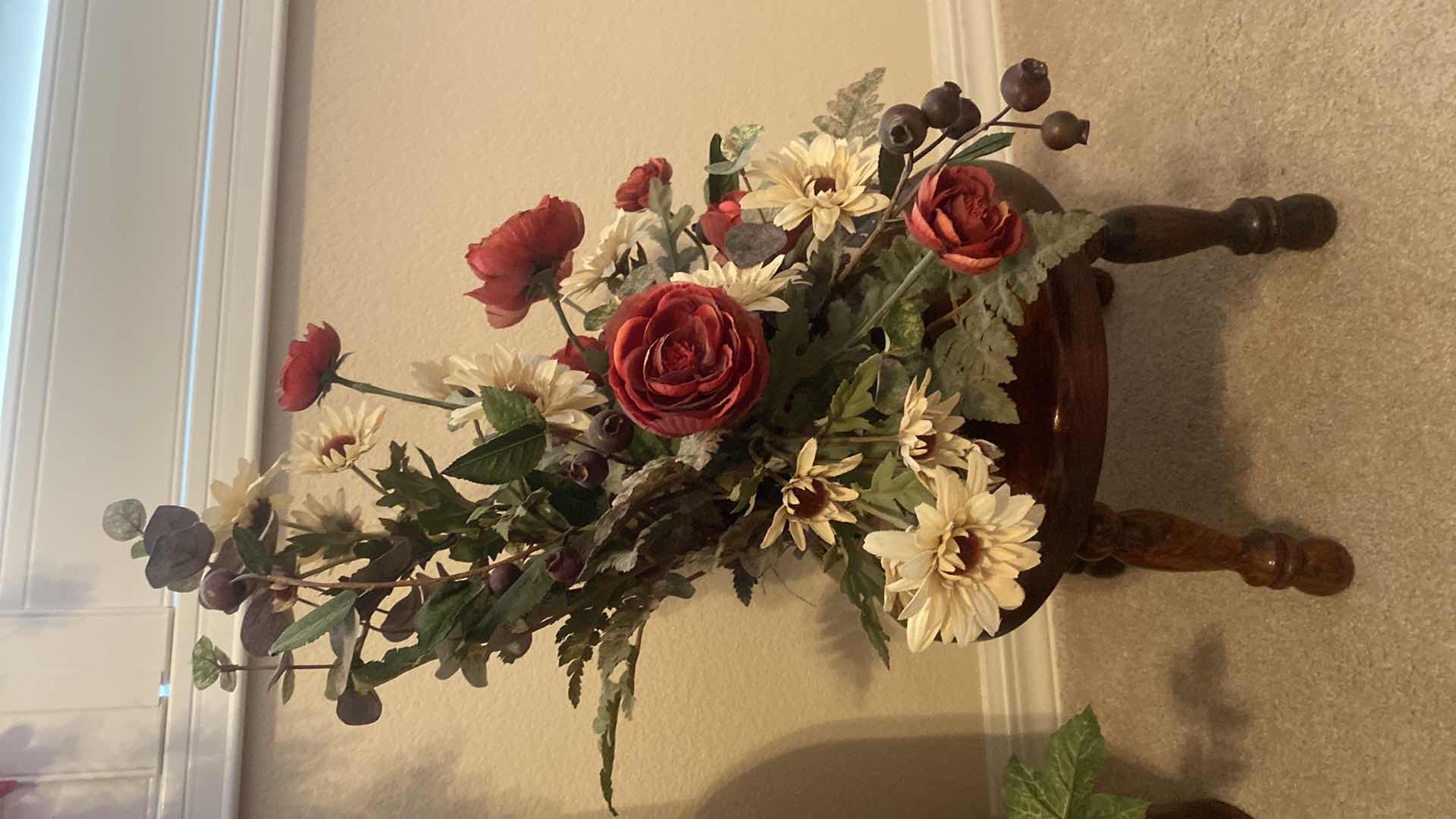 Photo 1 of 3-FAUX FLORALS TALLEST VASE H26” EXCLUDING FLORAL