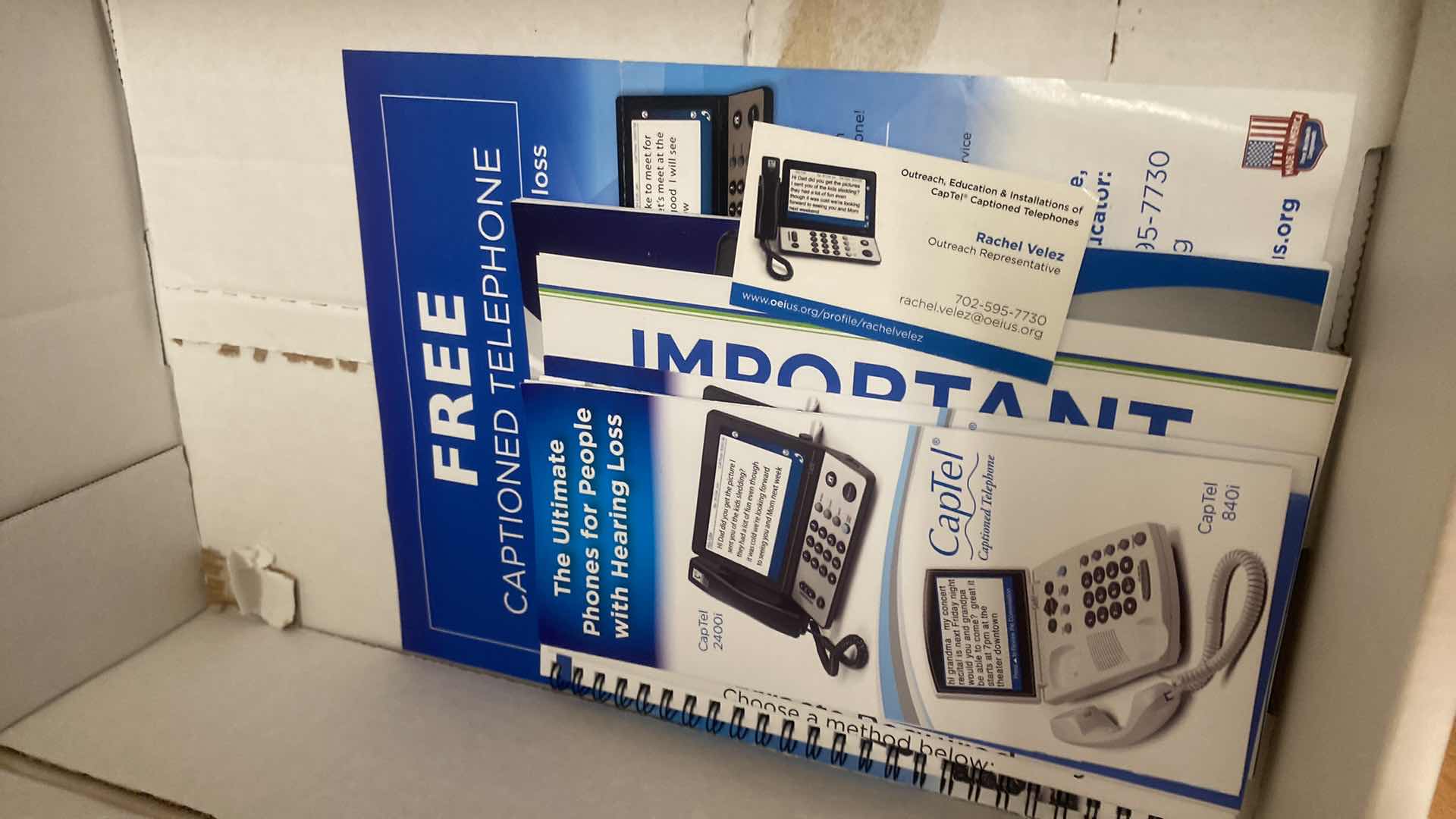 Photo 1 of CAPTEL CAPTIONED PHONE WITH BOX