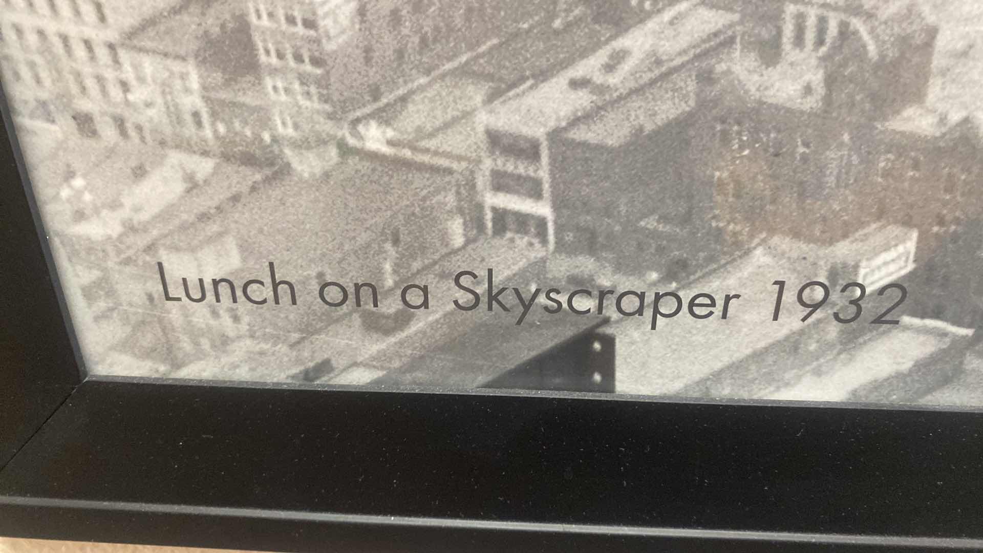Photo 1 of FRAMED PRINT “LUNCH ON A SKYSCRAPER 1932” ARTWORK 35“ x 26 1/2“