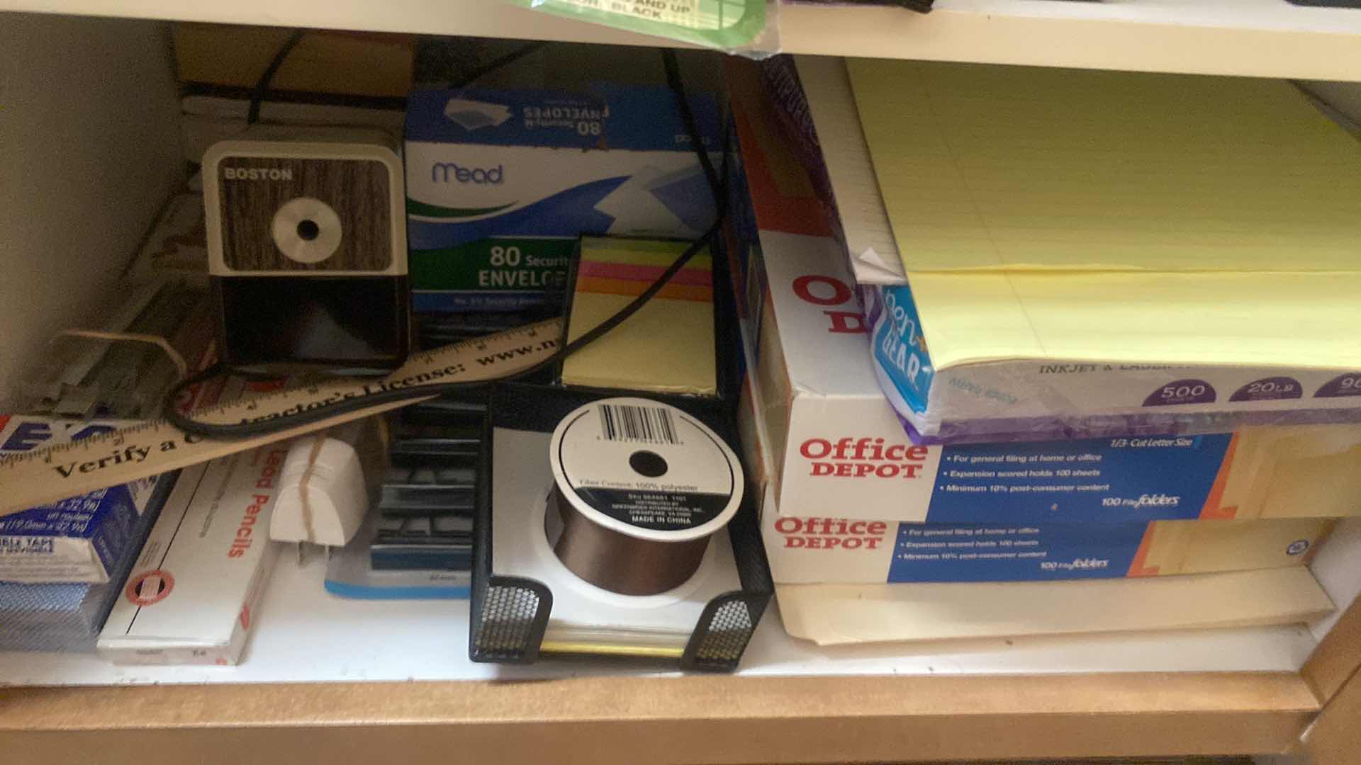 Photo 1 of CONTENTS OF DRAWER & CABINET OFFICE SUPPLIES