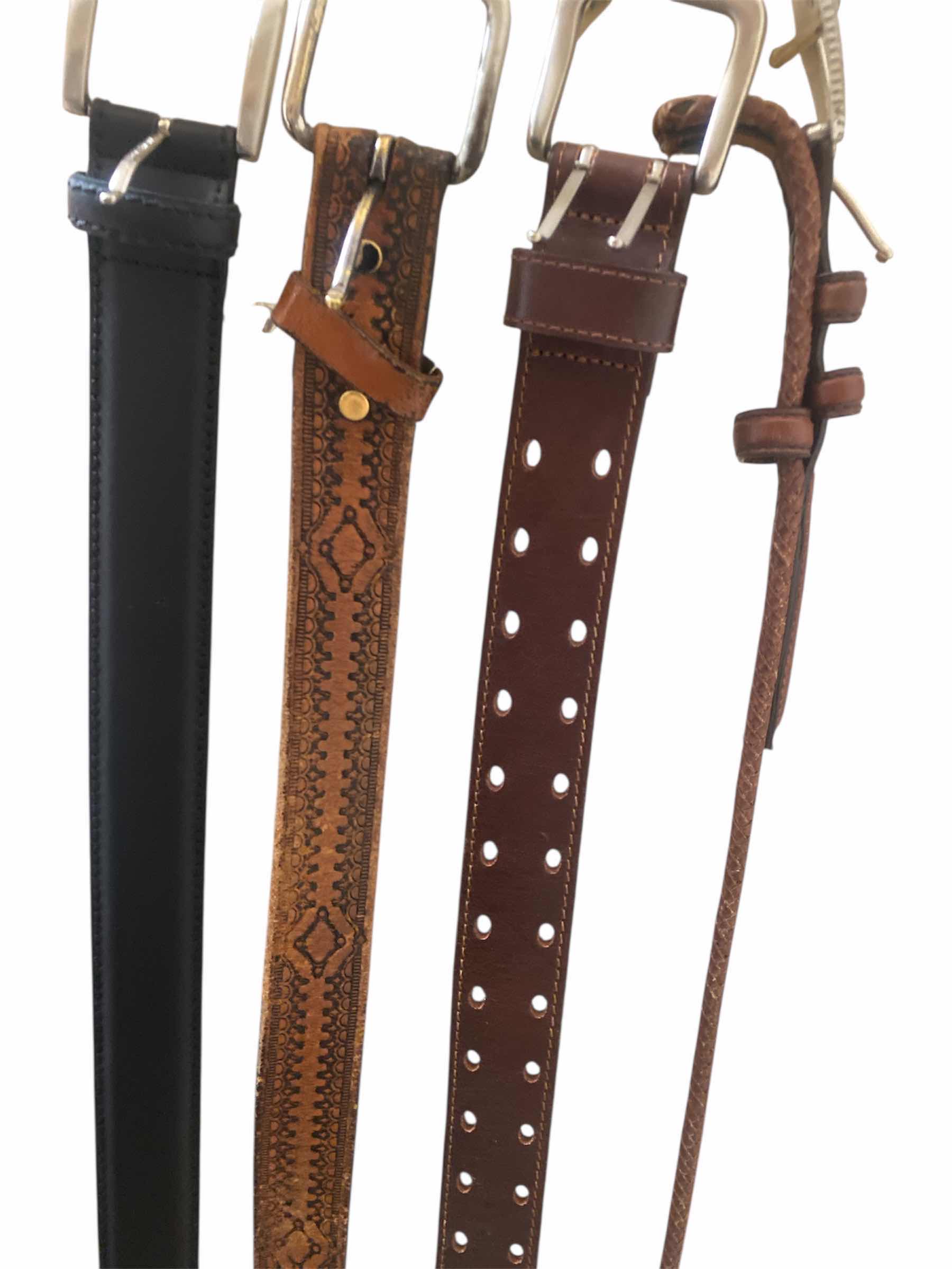 Photo 1 of 4-MENS LEATHER BELTS SIZE 40