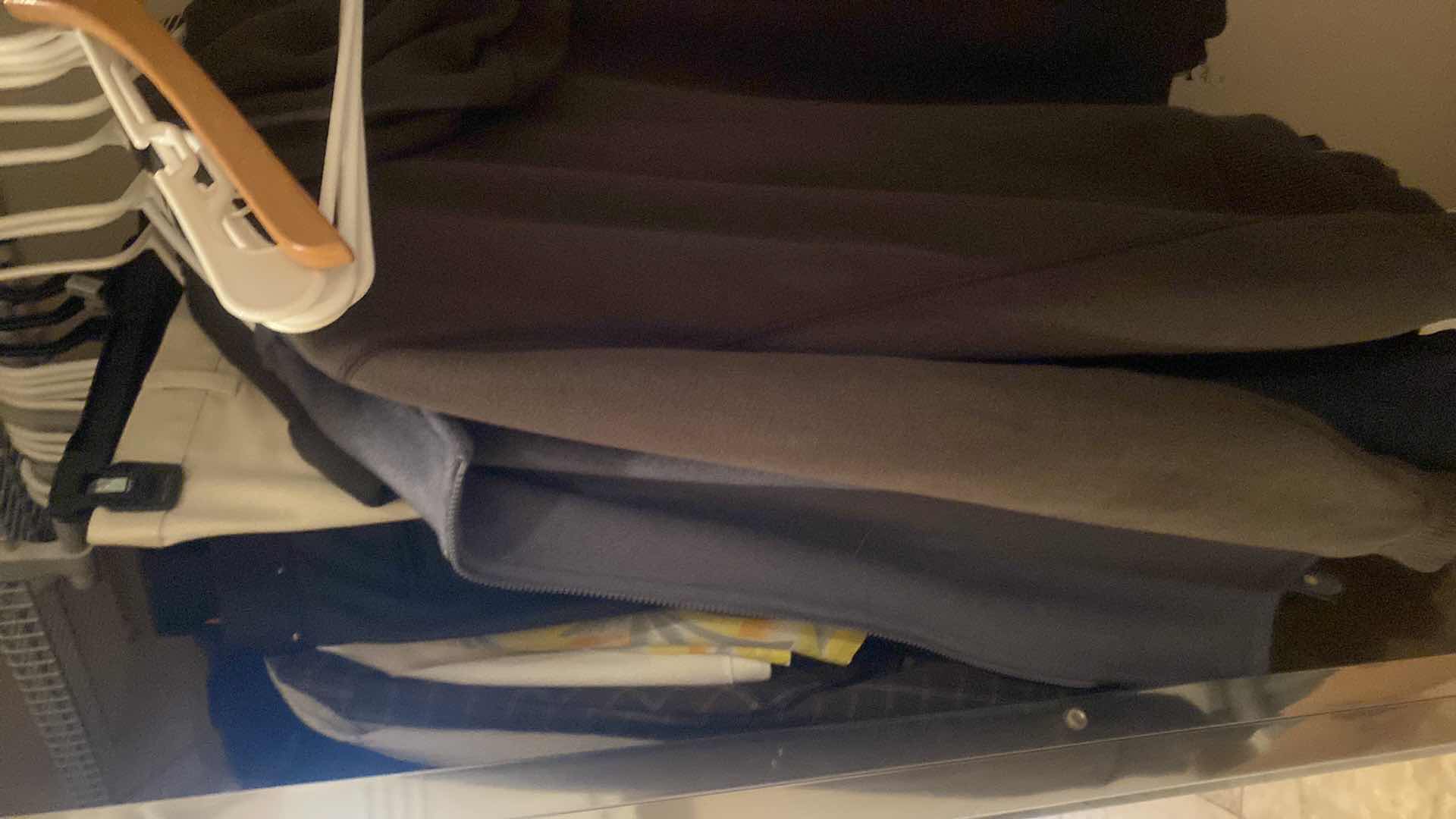 Photo 1 of CONTENTS OF CLOSET - MENS CLOTHING SIZES XL & 2XL & SHOES SIZES 9 & BEACH TOWELS