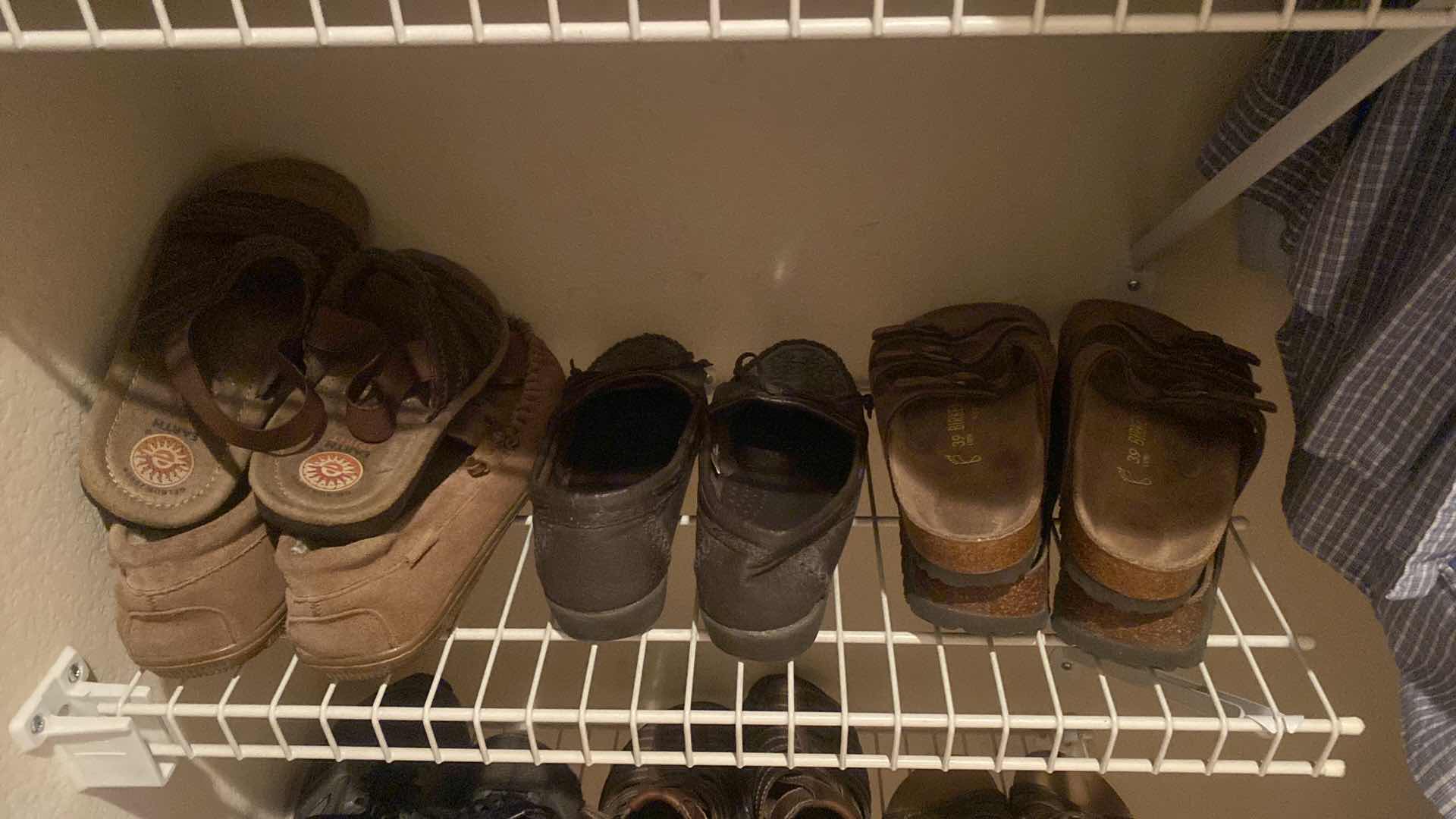 Photo 1 of CONTENTS OF CLOSET - MENS CLOTHING SIZES XL & 2XL & SHOES SIZES 9 & BEACH TOWELS