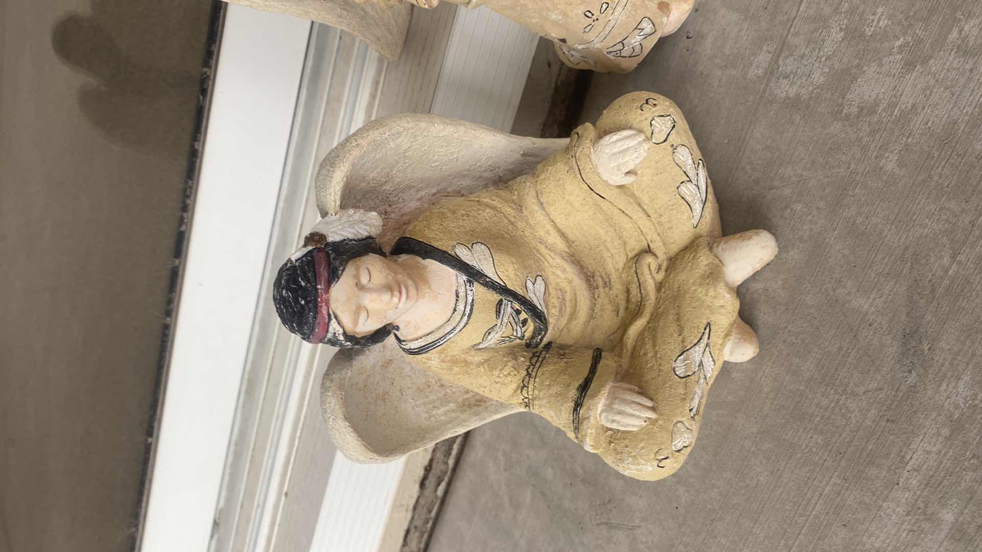 Photo 1 of 2-CLAY ANGELS LARGEST H9”