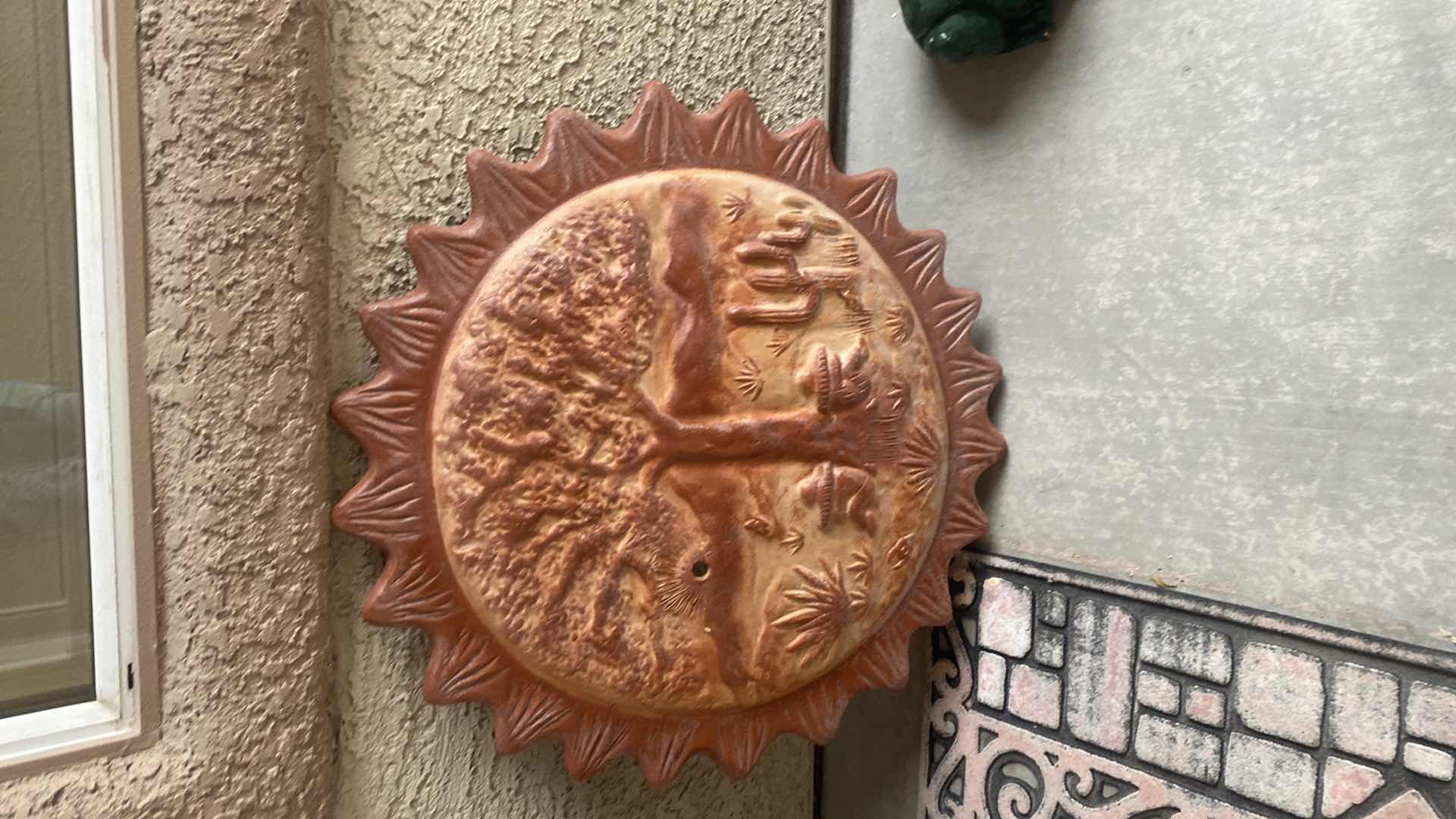 Photo 1 of 24” CLAY SUN WALL YARD ART