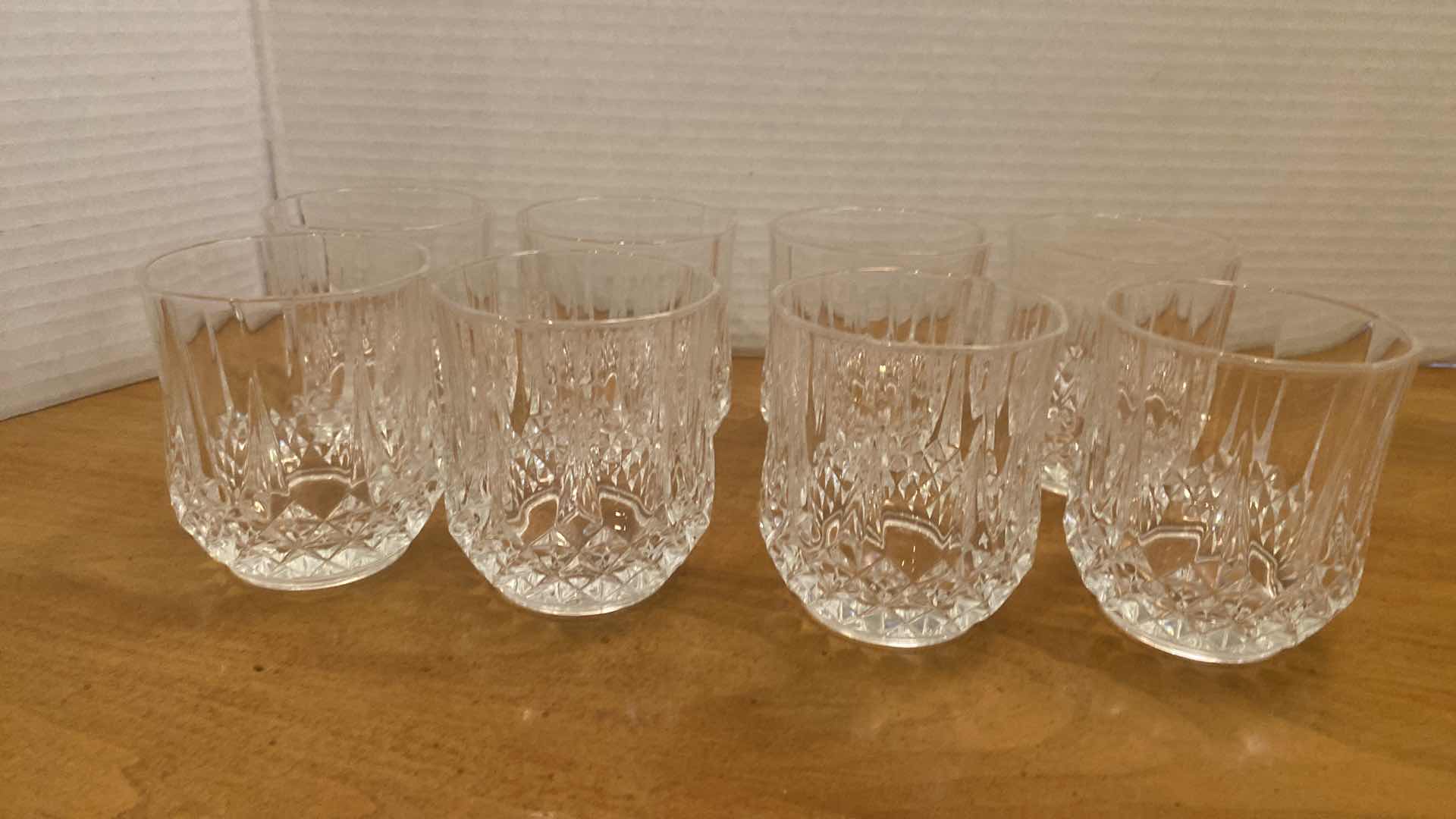 Photo 1 of 8-LONGCHAMPS CRYSTAL OLD FASHIONED GLASSES