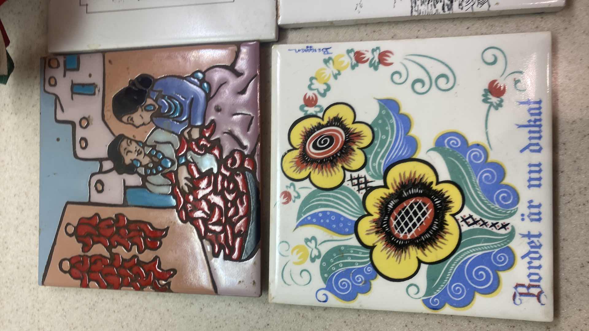 Photo 1 of COLLECTION OF WORLD FLAGS & TILES