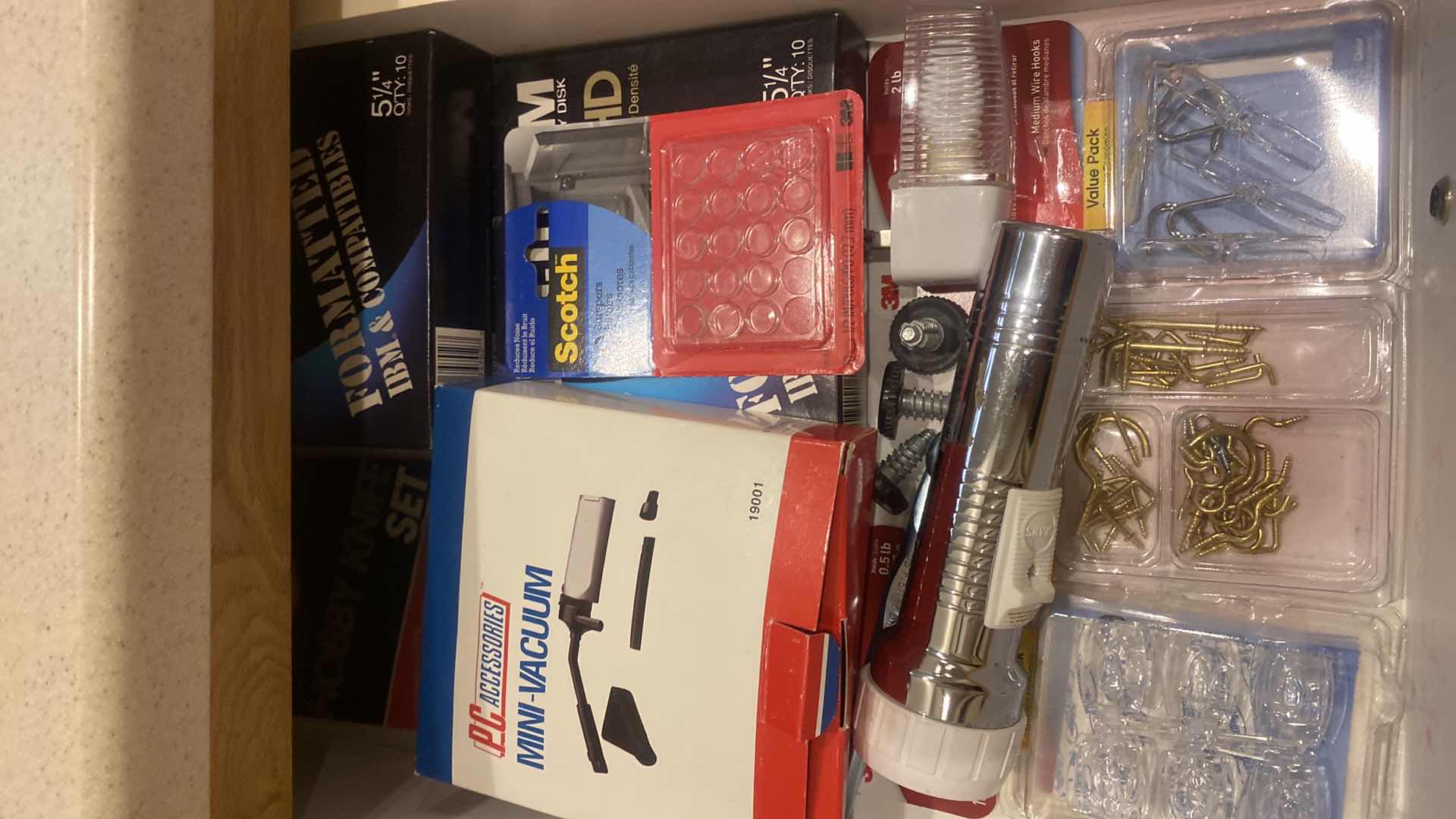 Photo 1 of CONTENTS 2 DRAWERS-HOUSEHOLD ITEMS, LUGHT BRITE & COLORED PENCILS