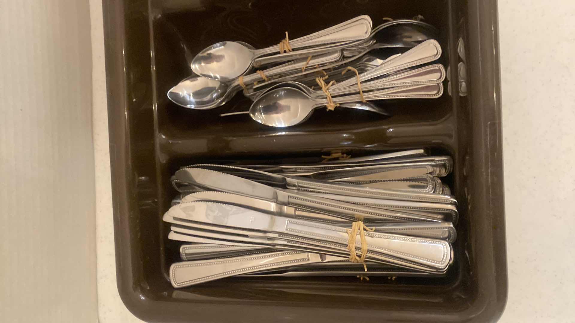 Photo 1 of BULK SILVERWARE IN TUB