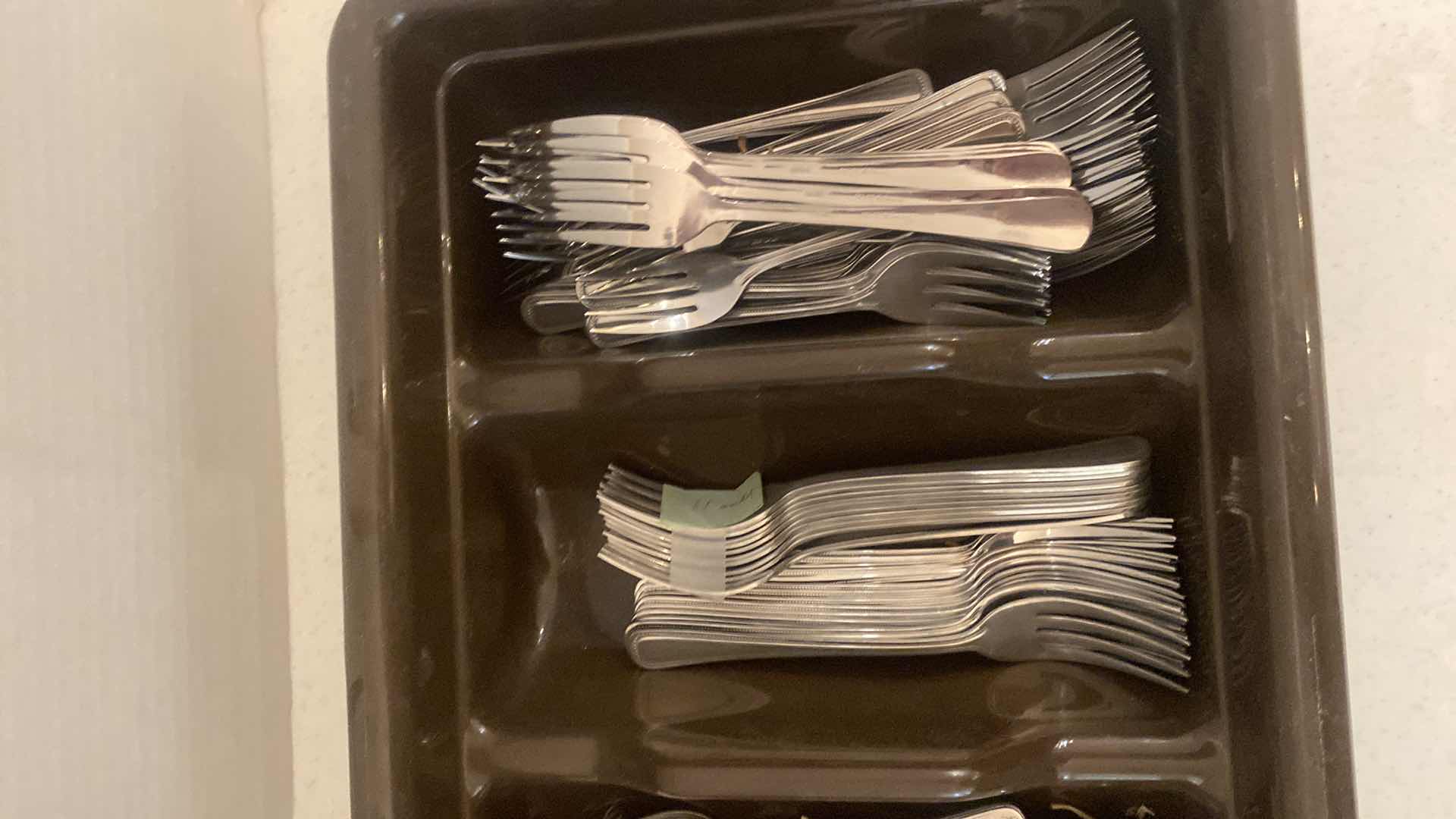 Photo 1 of BULK SILVERWARE IN TUB