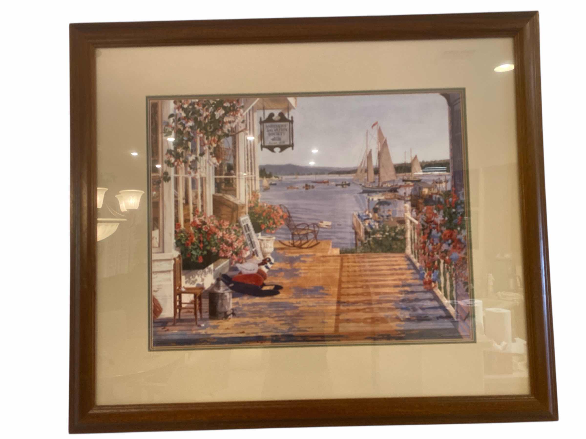 Photo 1 of FRAMED MARINERS SALVATION SOCIETY PRINT ARTWORK 42 1/2” x 36”